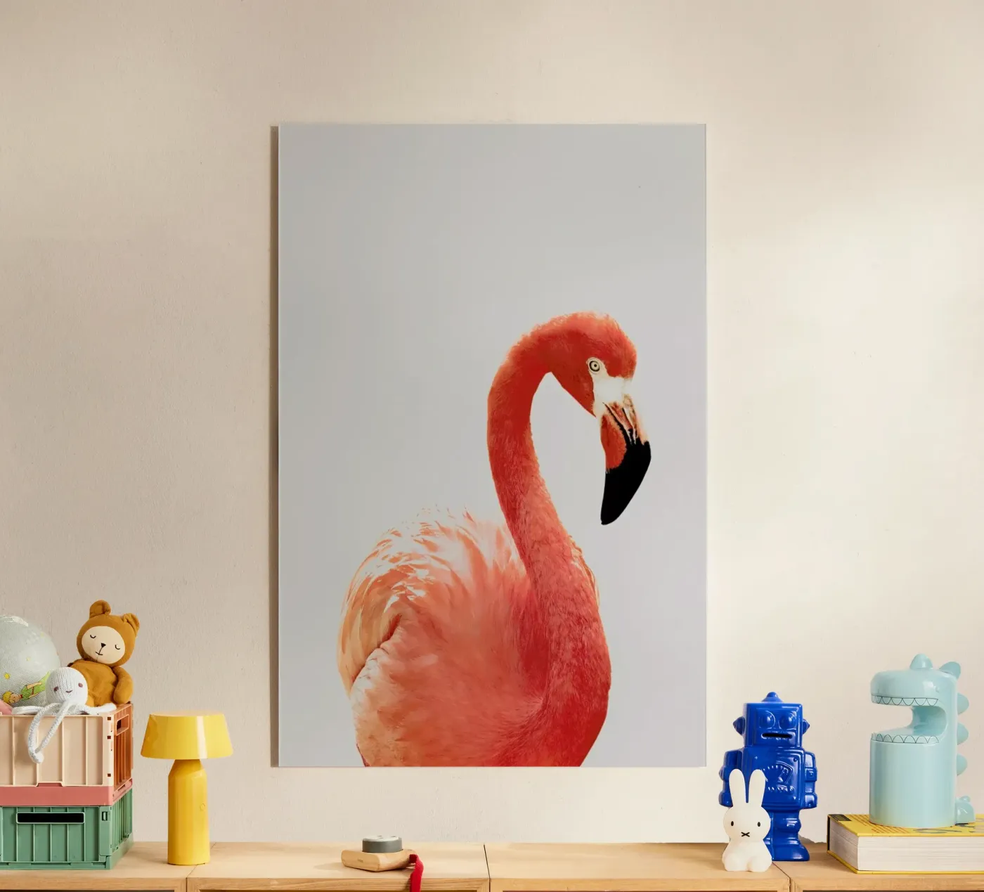 Flamingo II acryl van Paws & Claws