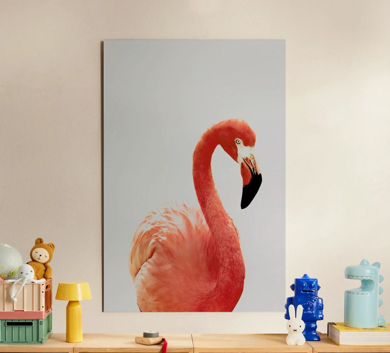 Flamingo II alluminio dibond da Paws & Claws