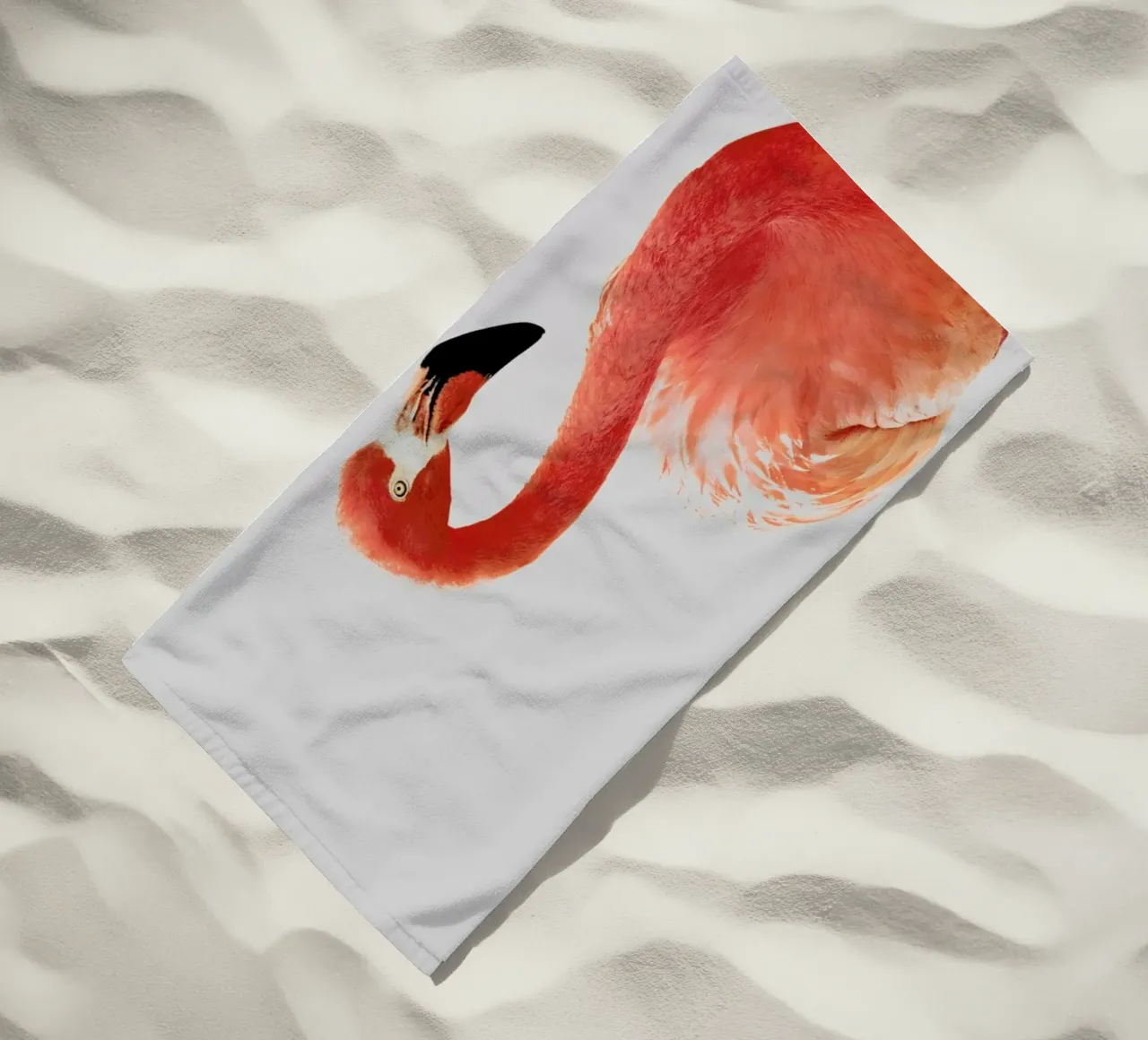 Flamingo II beach towel by Paws & Claws