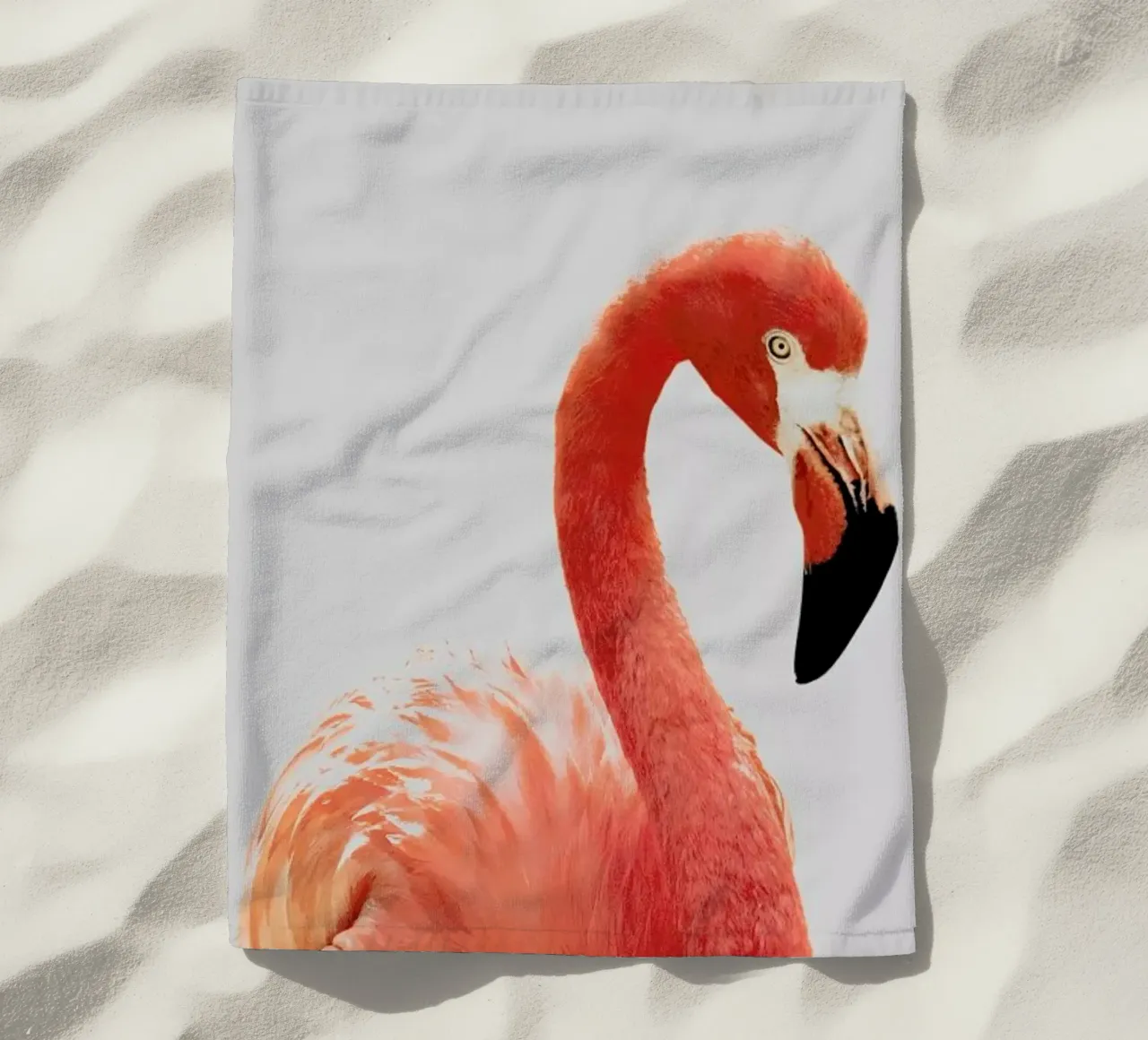 Flamingo II beach towel by Paws & Claws