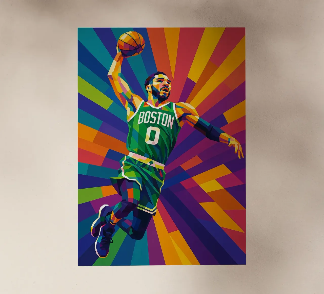 Jayson Tatum pellicola backlit da HopeStudio