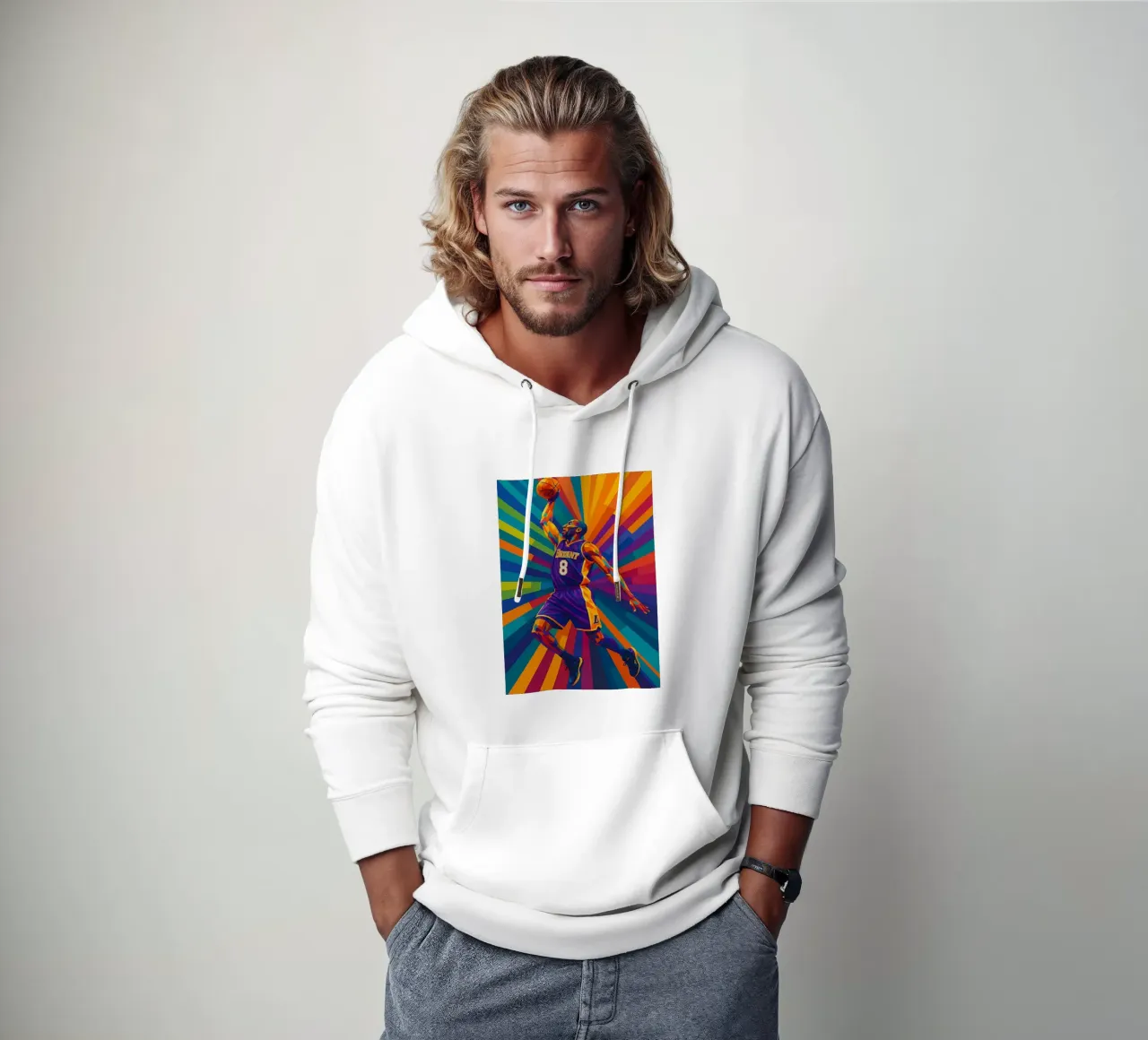 kobe bryant felpa con cappuccio da HopeStudio
