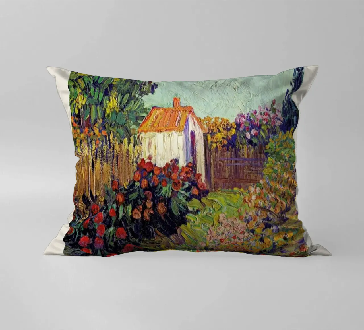 van Gogh - Landscape decorative cushion by Vintage by JUNIQE