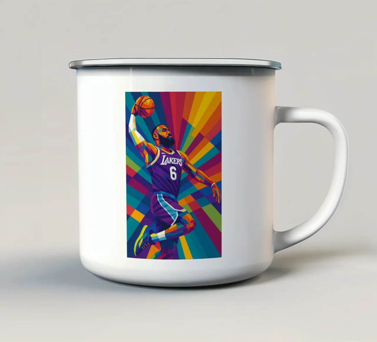 lebron james tazza in smalto da HopeStudio