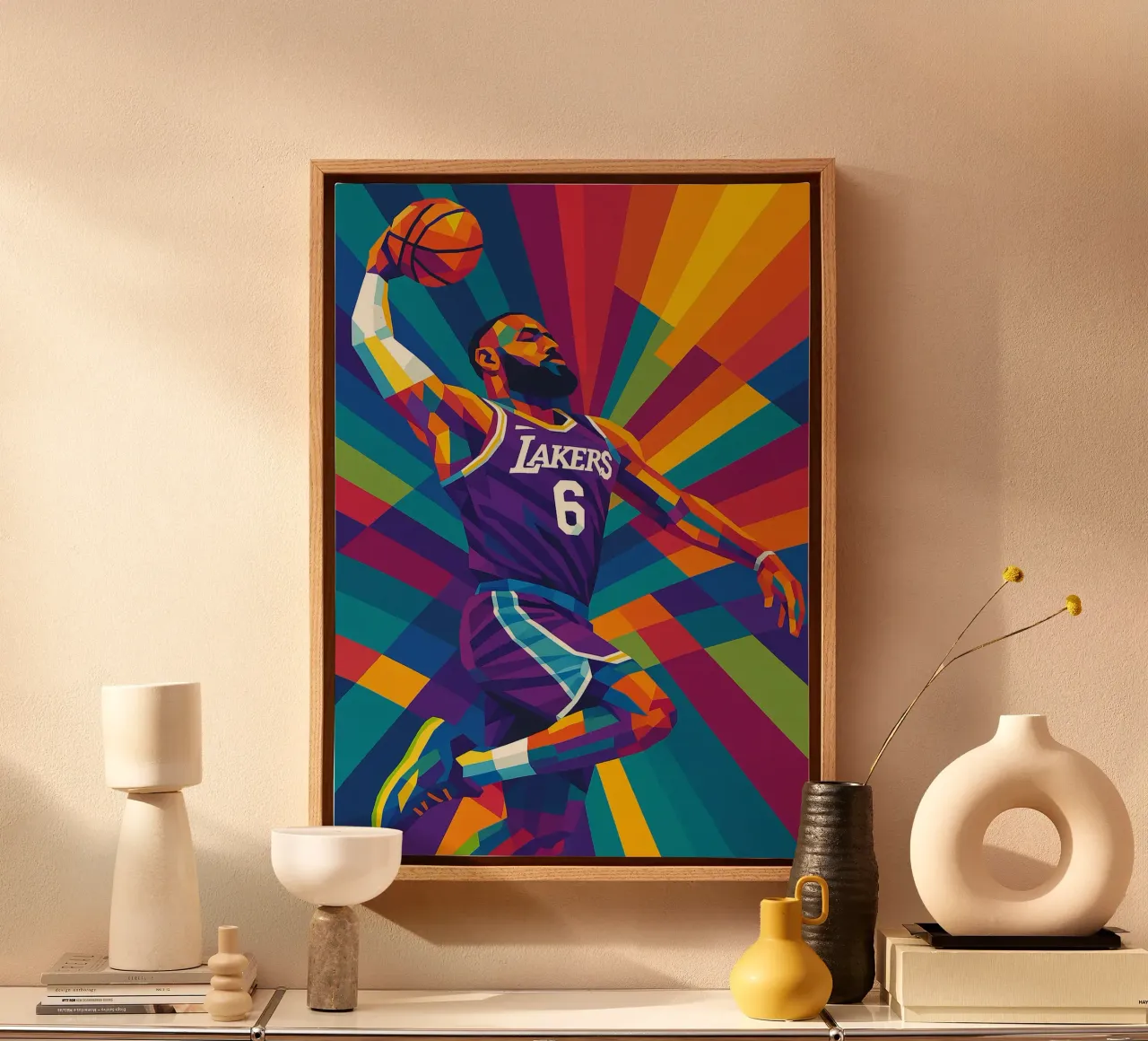lebron james canvas by HopeStudio