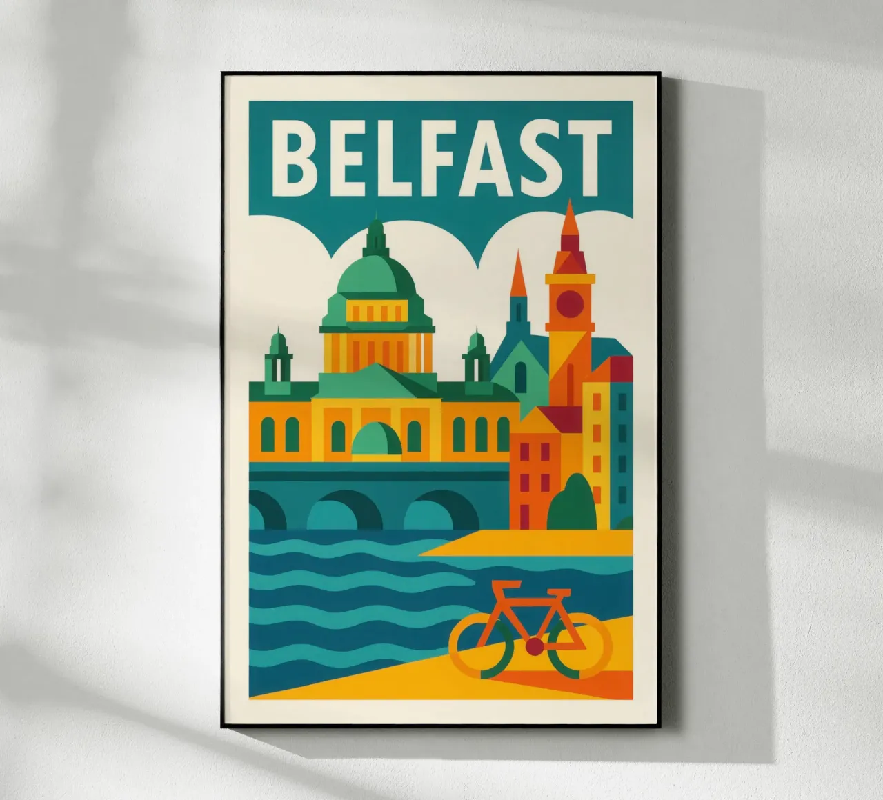 Belfast, la vivace e colorata capitale del Nord plexiglass da JETLAG | affiches voyage