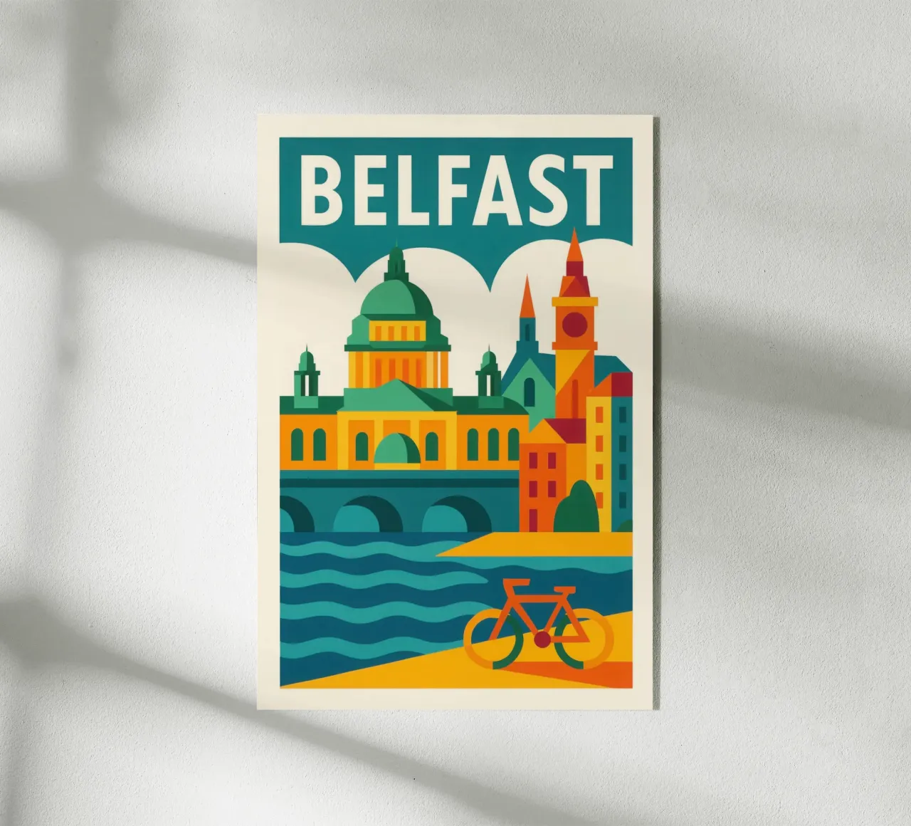 Belfast, la vivace e colorata capitale del Nord plexiglass da JETLAG | affiches voyage