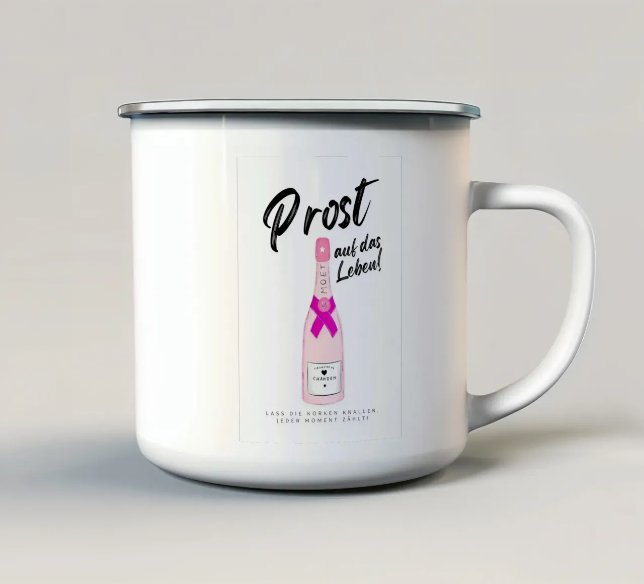 Prost - auf das Leben tazza in smalto da DigiWunderwerk