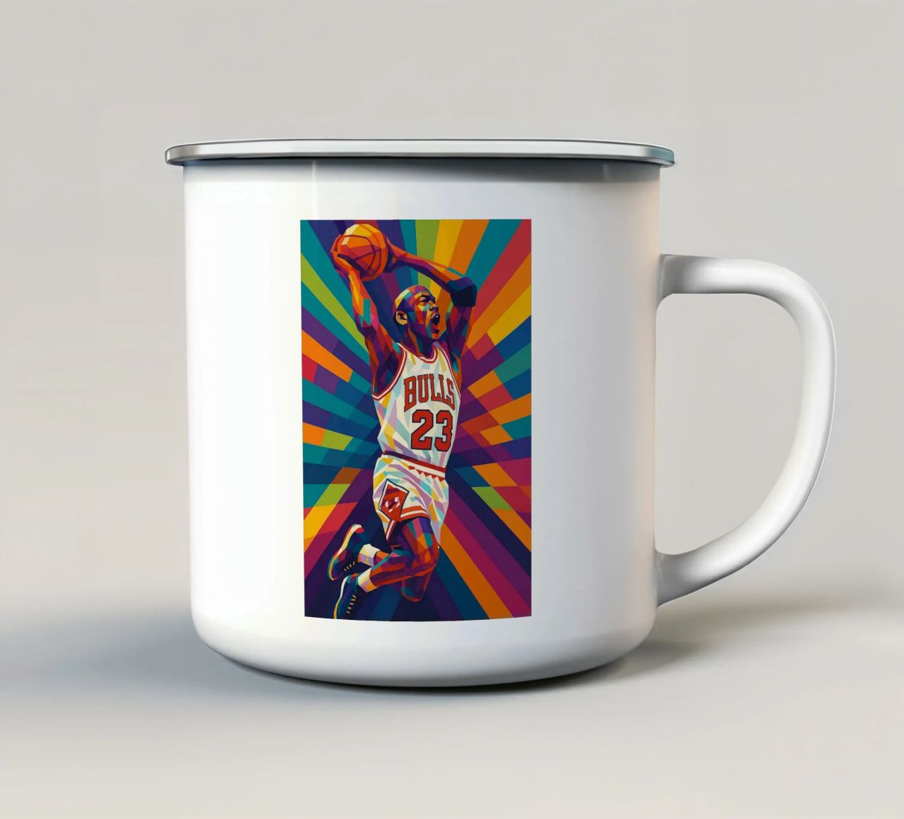 michael jordan tazza in smalto da HopeStudio