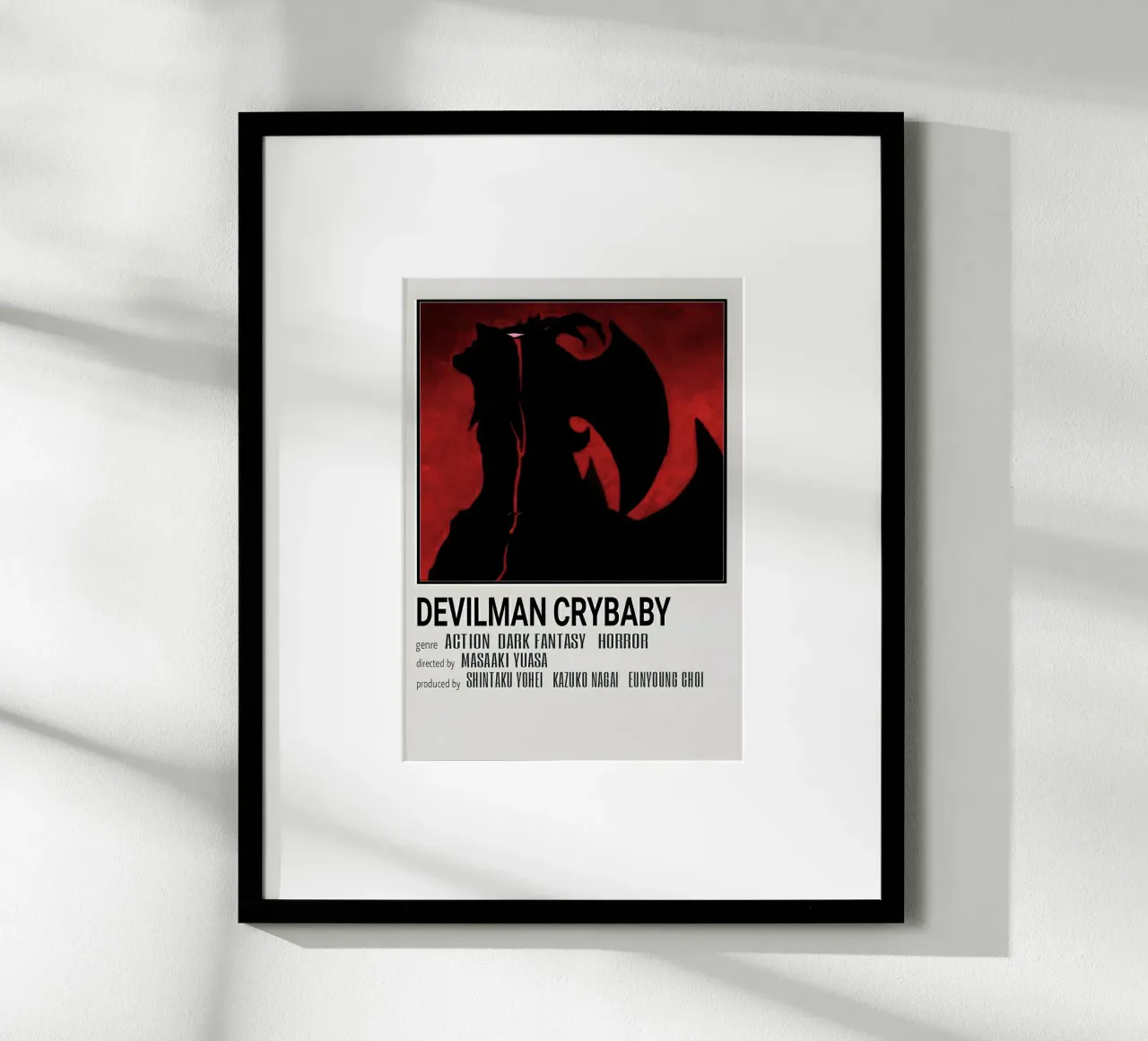DEVILMAN CRYBABY poster con telaio in plastica da Totoya