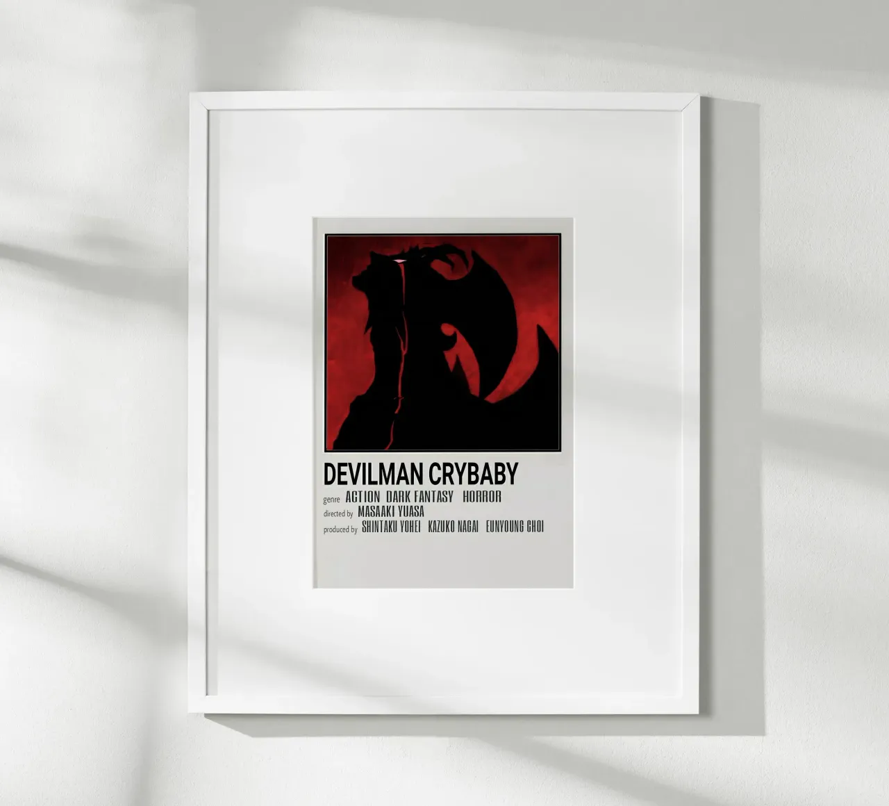 DEVILMAN CRYBABY poster con telaio in plastica da Totoya