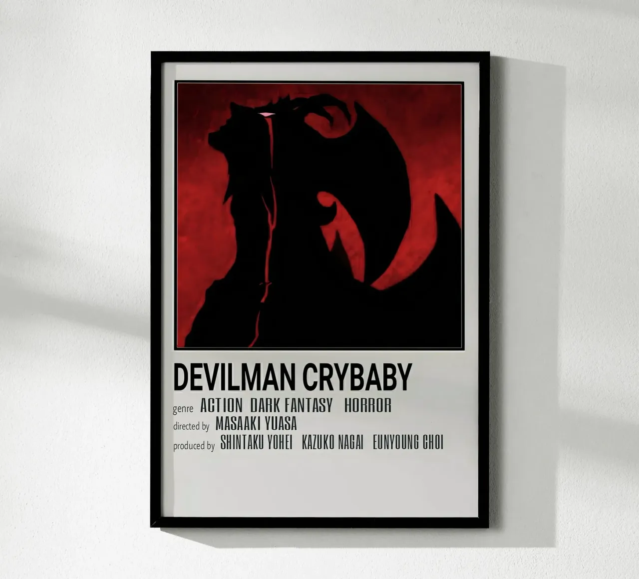 DEVILMAN CRYBABY poster con telaio in plastica da Totoya
