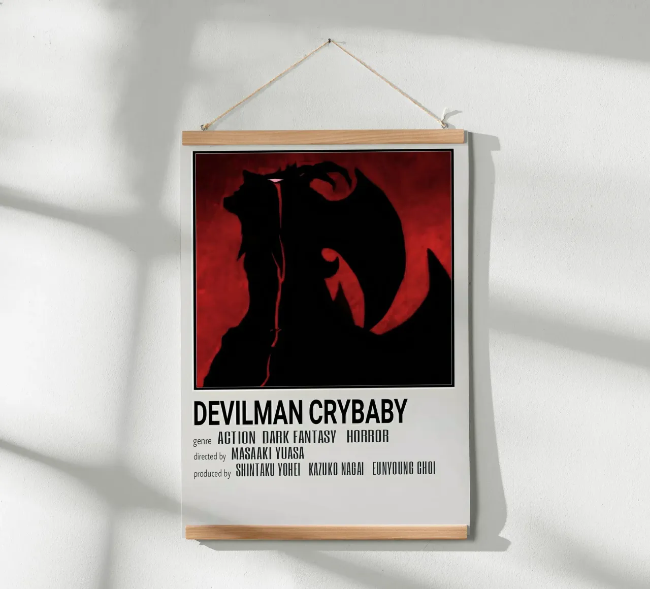 DEVILMAN CRYBABY poster con telaio in plastica da Totoya