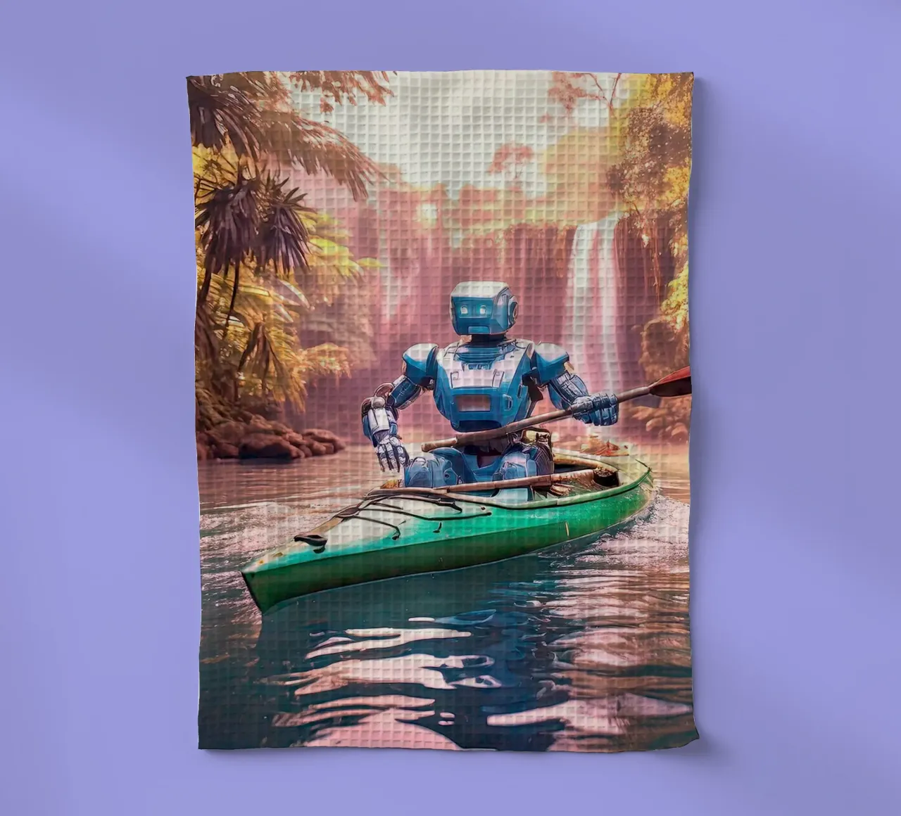 ROBOT EN CANOE. Rose canovaccio da cucina da Thierry vobmann photography