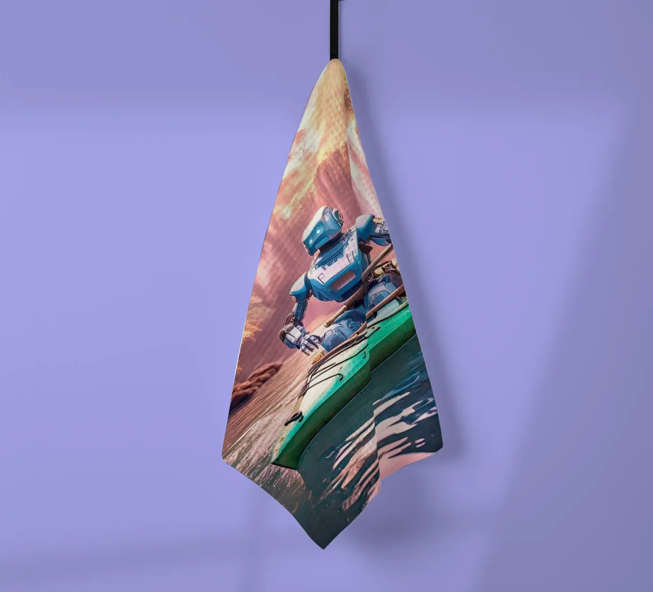 ROBOT EN CANOE. Rose canovaccio da cucina da Thierry vobmann photography