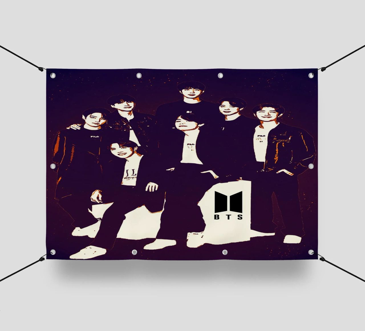 L'arte del BTS telo in pvc da neonartroom