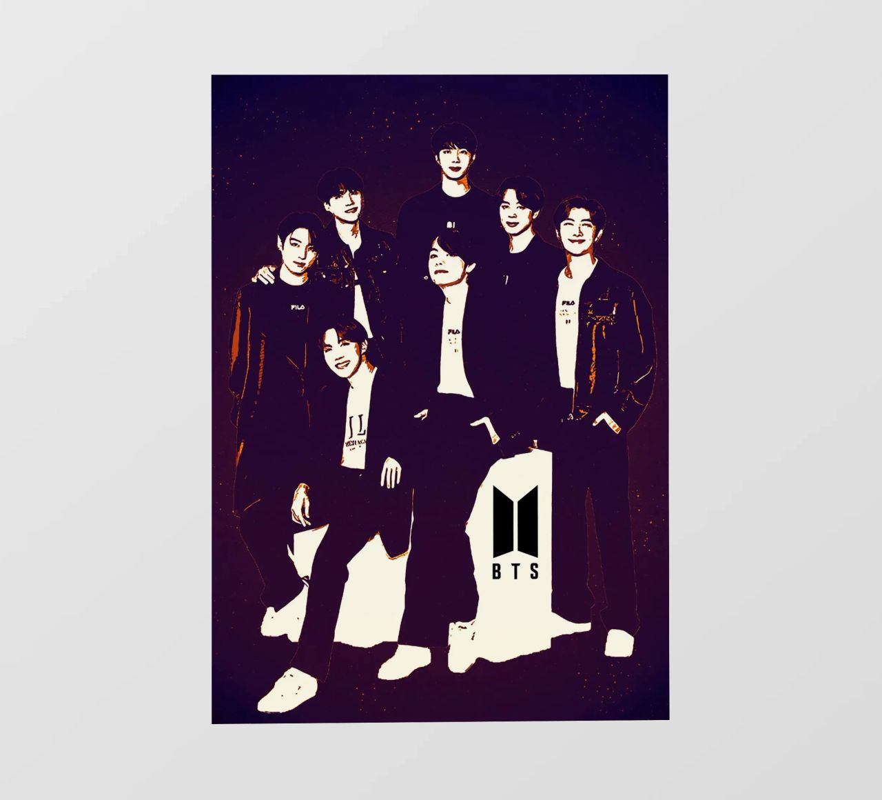 L'arte del BTS telo in pvc da neonartroom