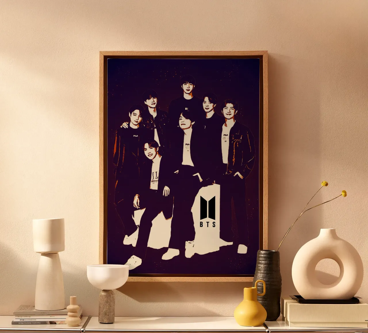 Art of BTS canvas by neonartroom