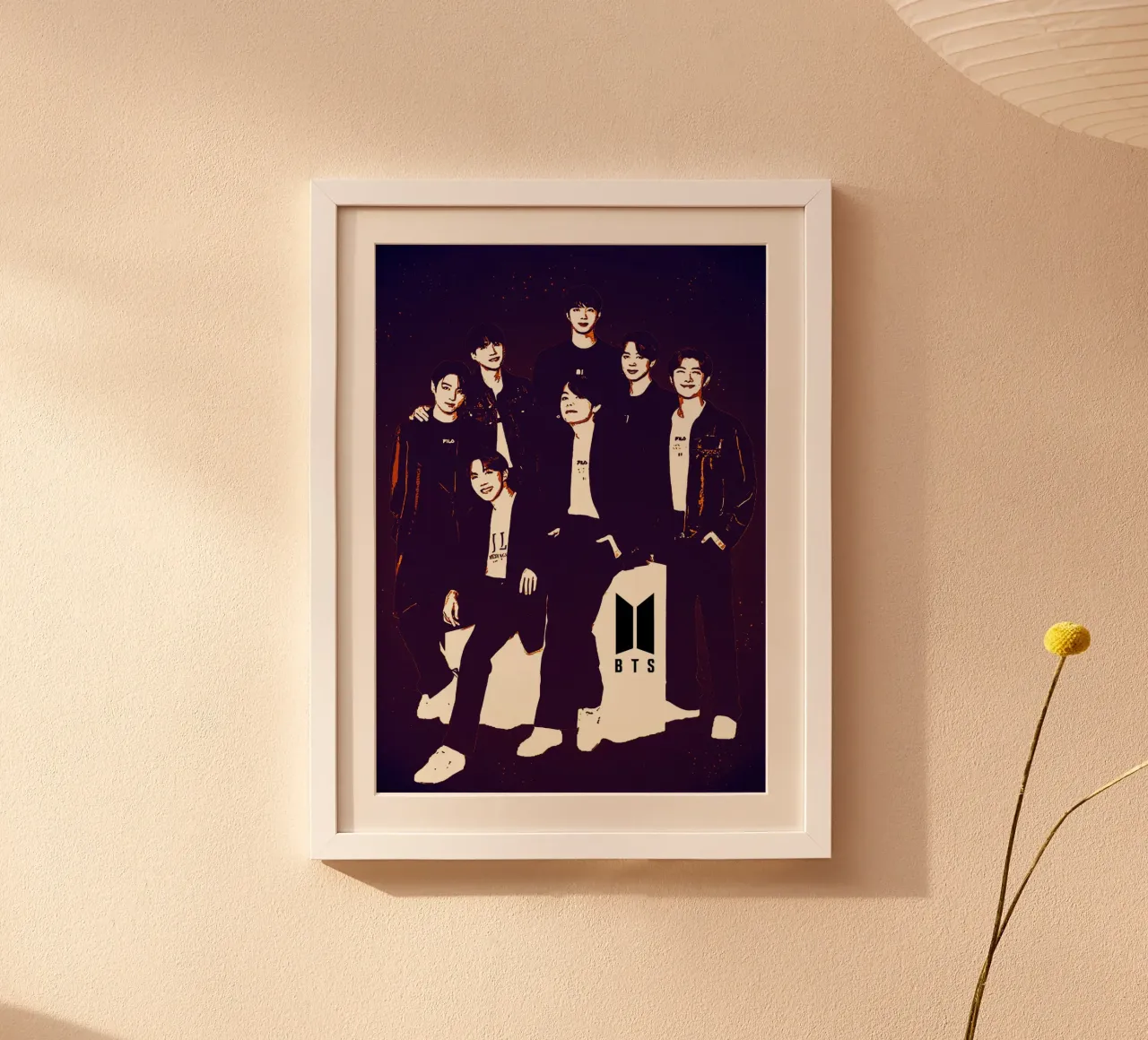 L'arte del BTS poster con telaio in legno da neonartroom
