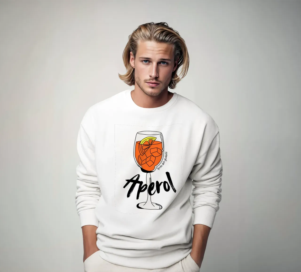 Aperol - Spritz dich glücklich sweatshirt van DigiWunderwerk