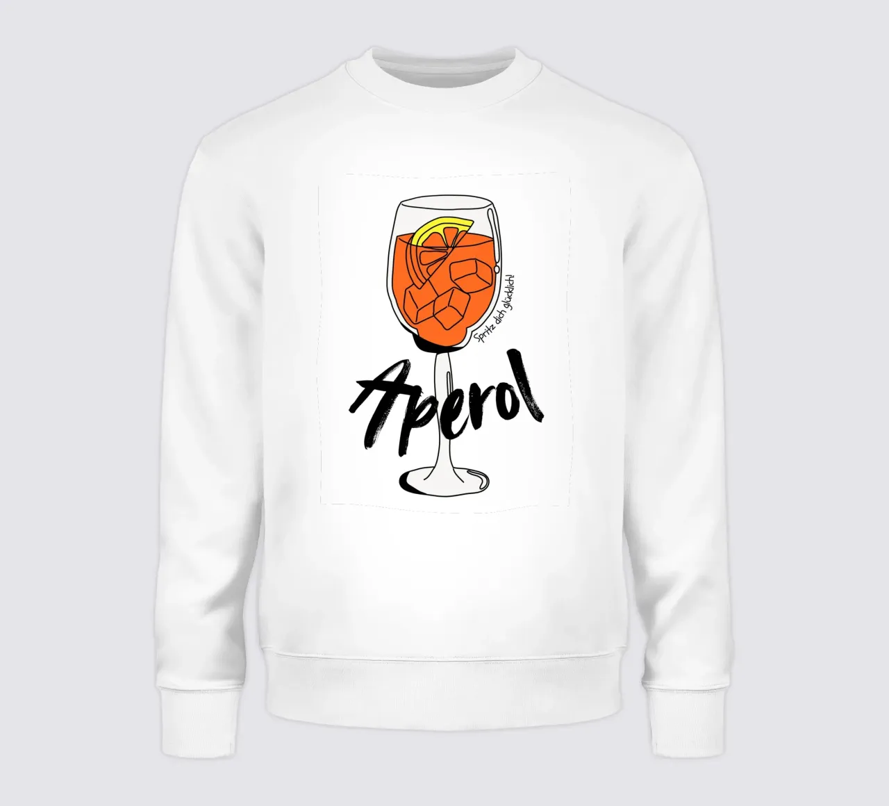 Aperol - Spritz dich glücklich sweatshirt van DigiWunderwerk