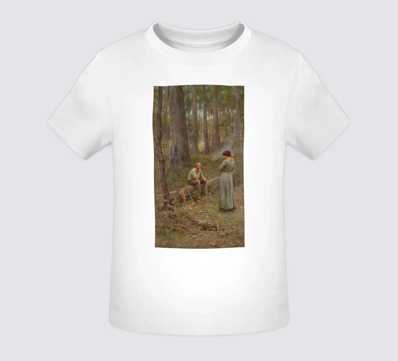 Frederick McCubbin - The Pioneer baby t-shirt by Wirla