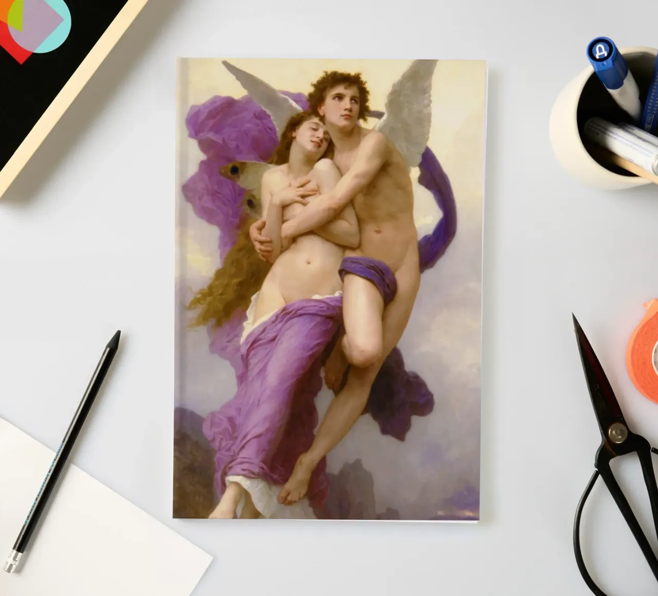 William-Adolphe Bouguereau – The Abduction of Psyche (1895) notebook by Wirla
