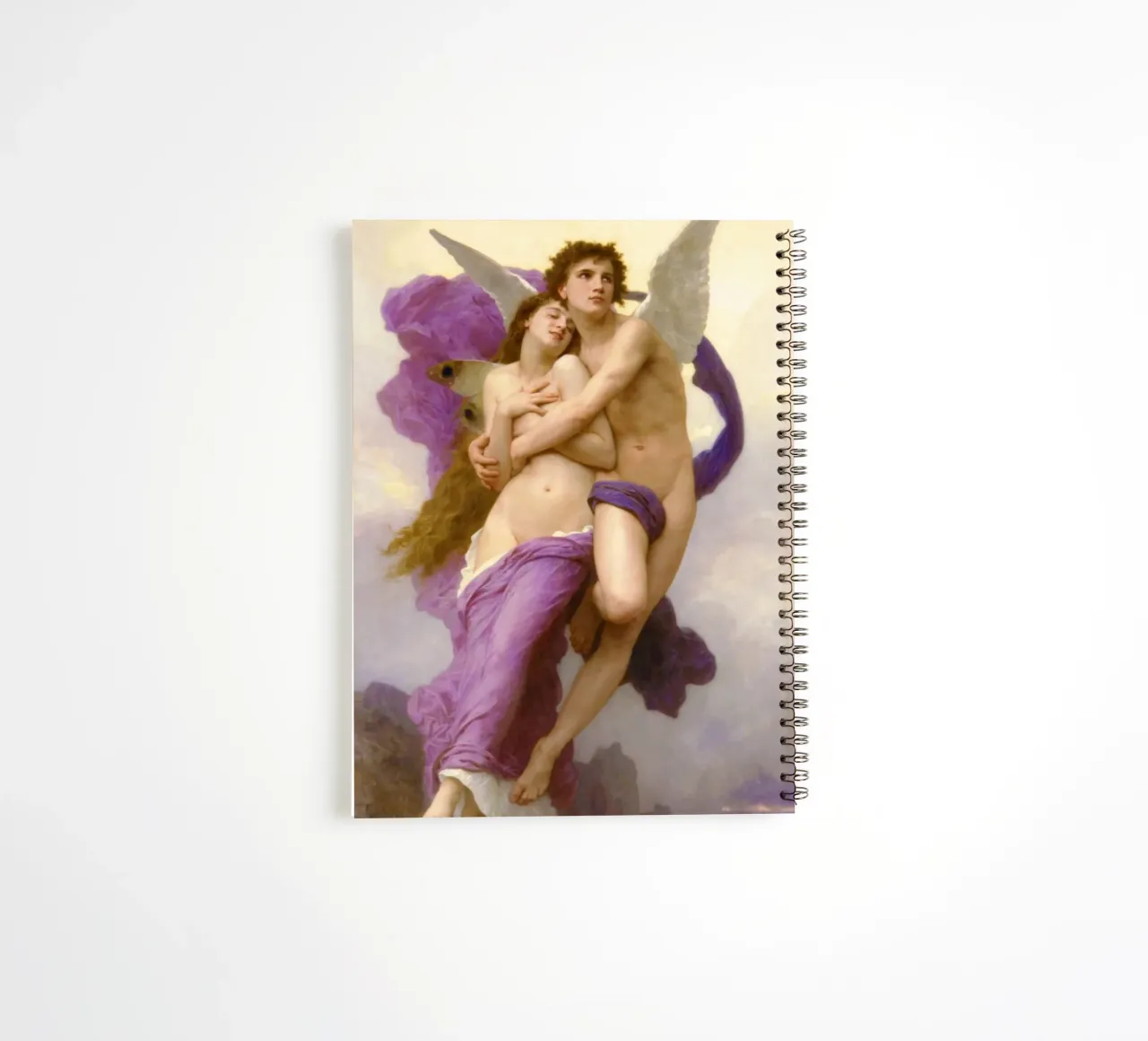 William-Adolphe Bouguereau – The Abduction of Psyche (1895) spiral notebook by Wirla