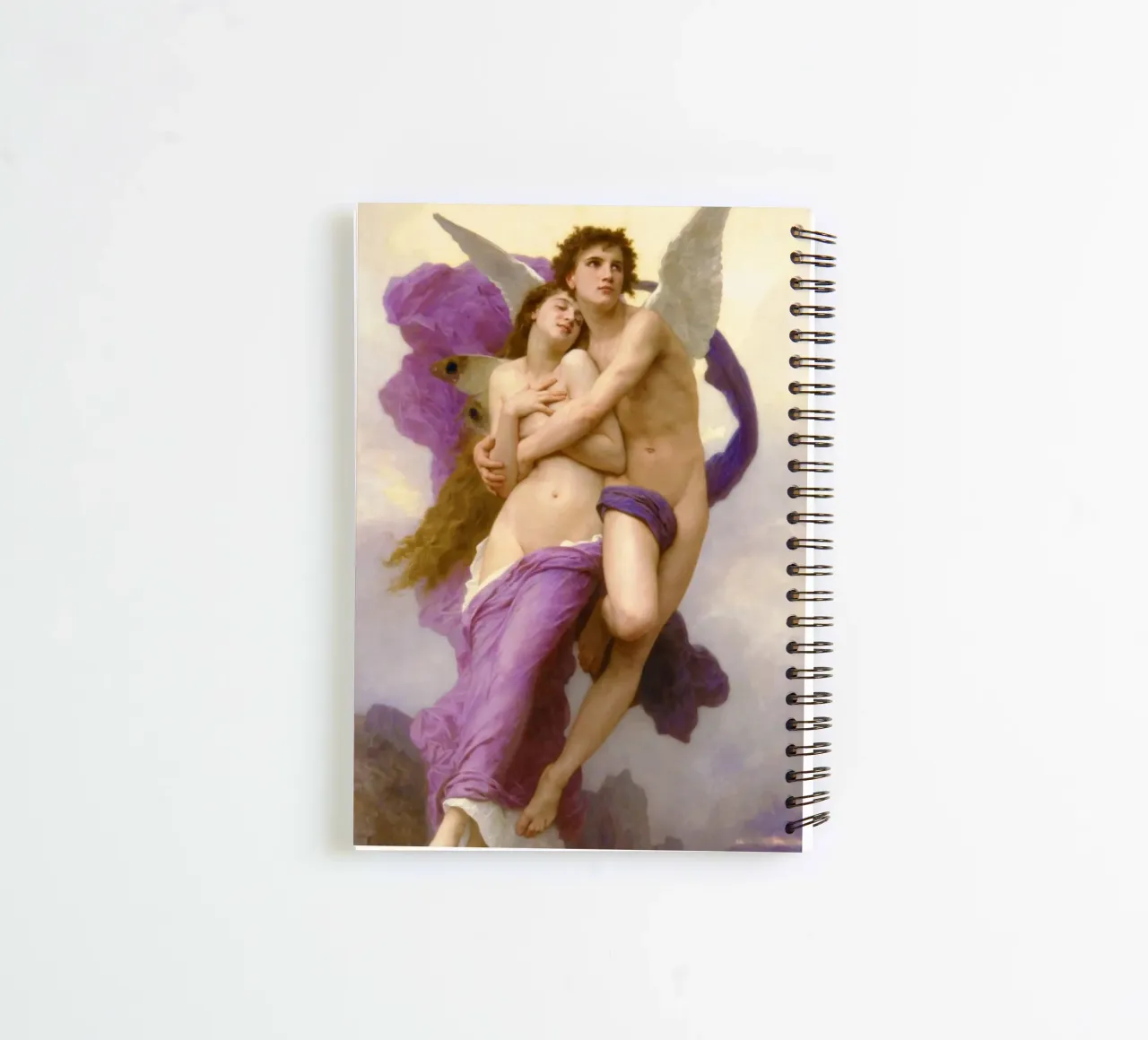 William-Adolphe Bouguereau – The Abduction of Psyche (1895) spiral notebook by Wirla