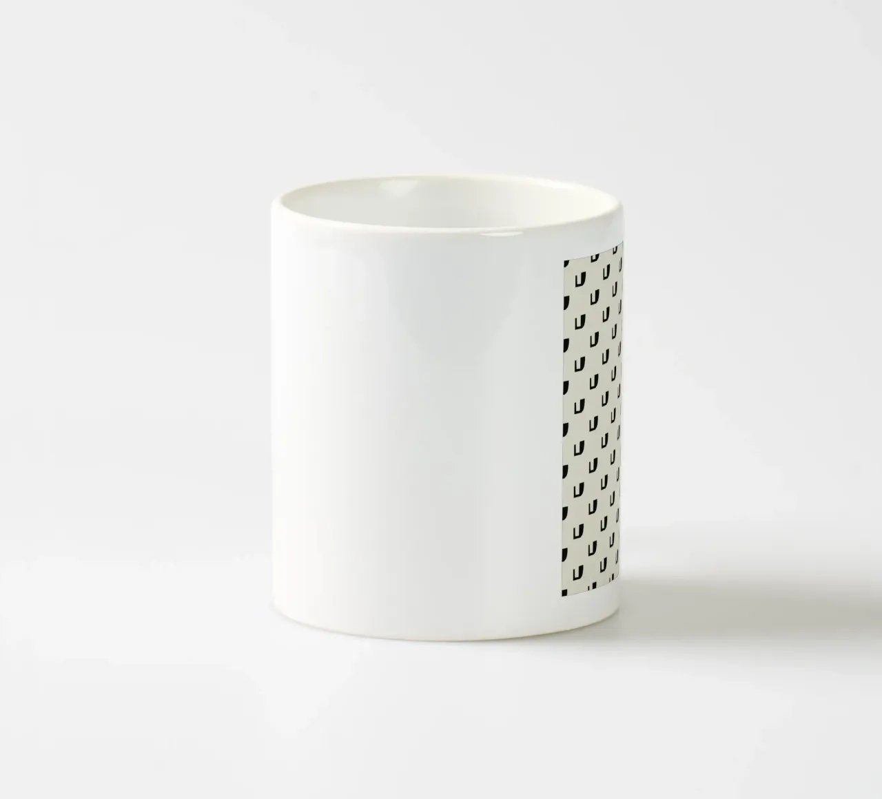 Schema ritmico nero tazza in ceramica da Little Dean