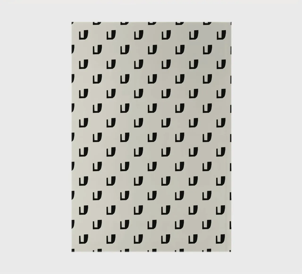 Black rhythm pattern notebook by Little Dean