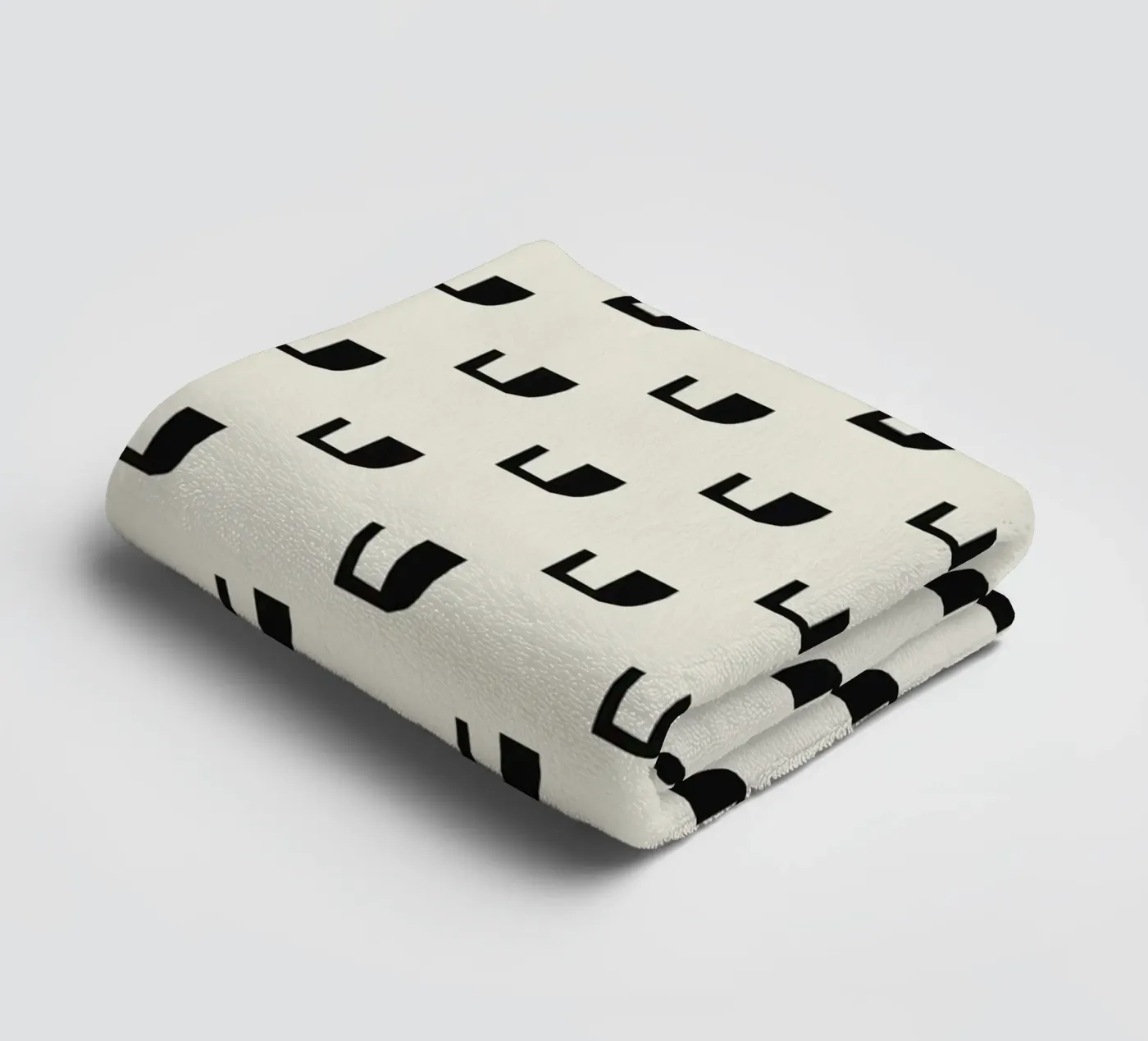 Black rhythm pattern asciugamano da bagno da Little Dean
