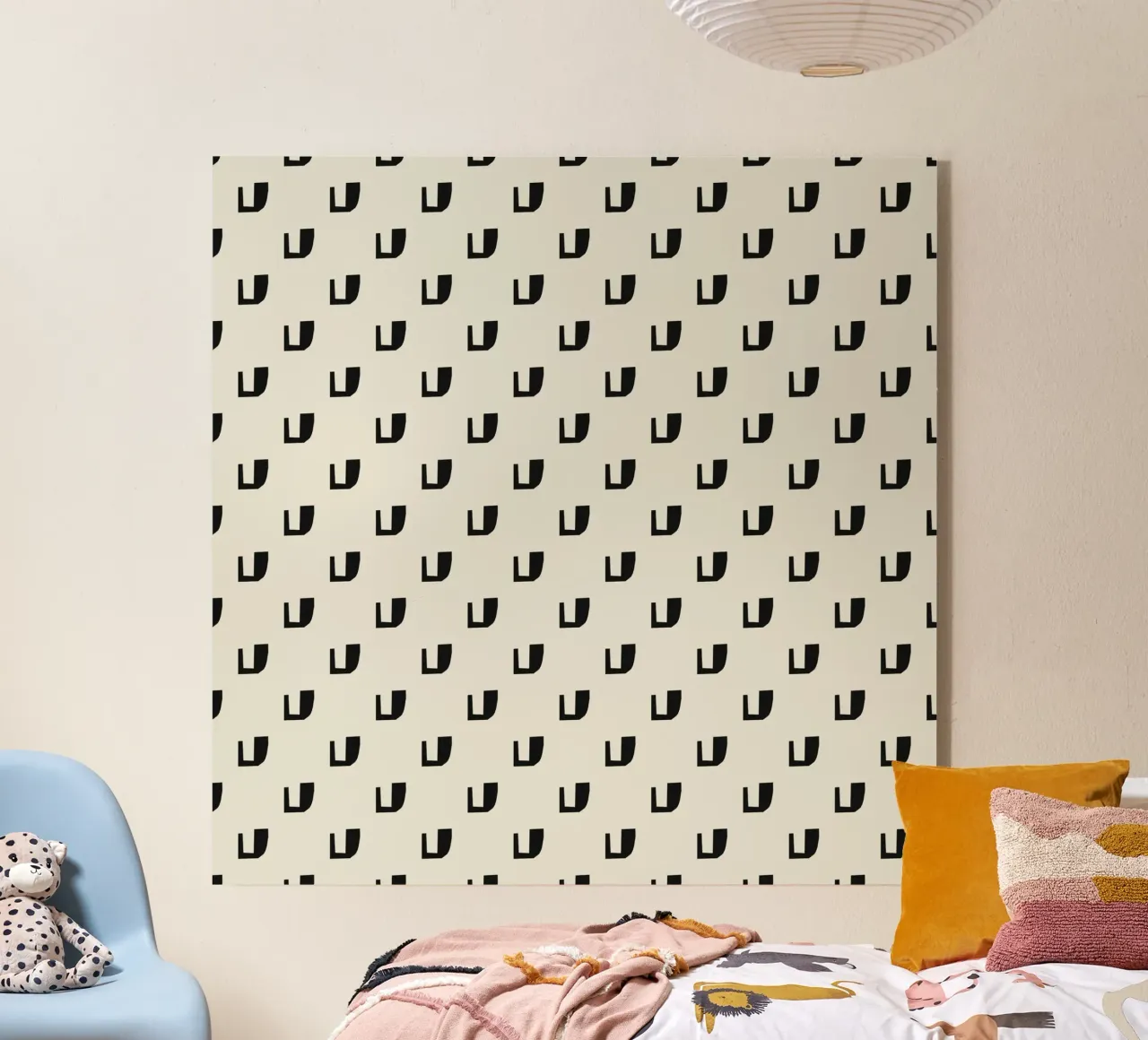 Schema ritmico nero plexiglass da Little Dean