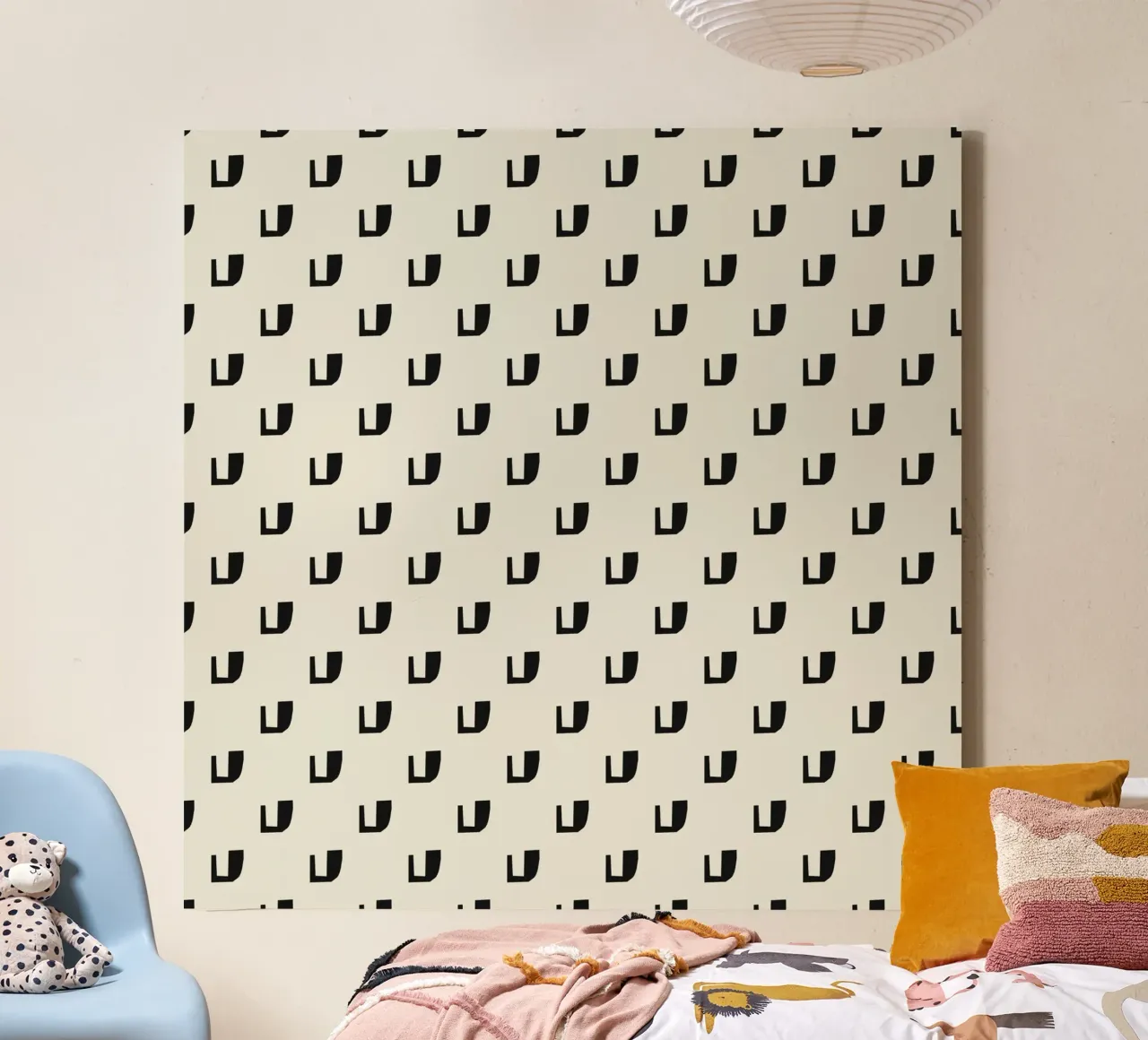 Black rhythm pattern tela da Little Dean