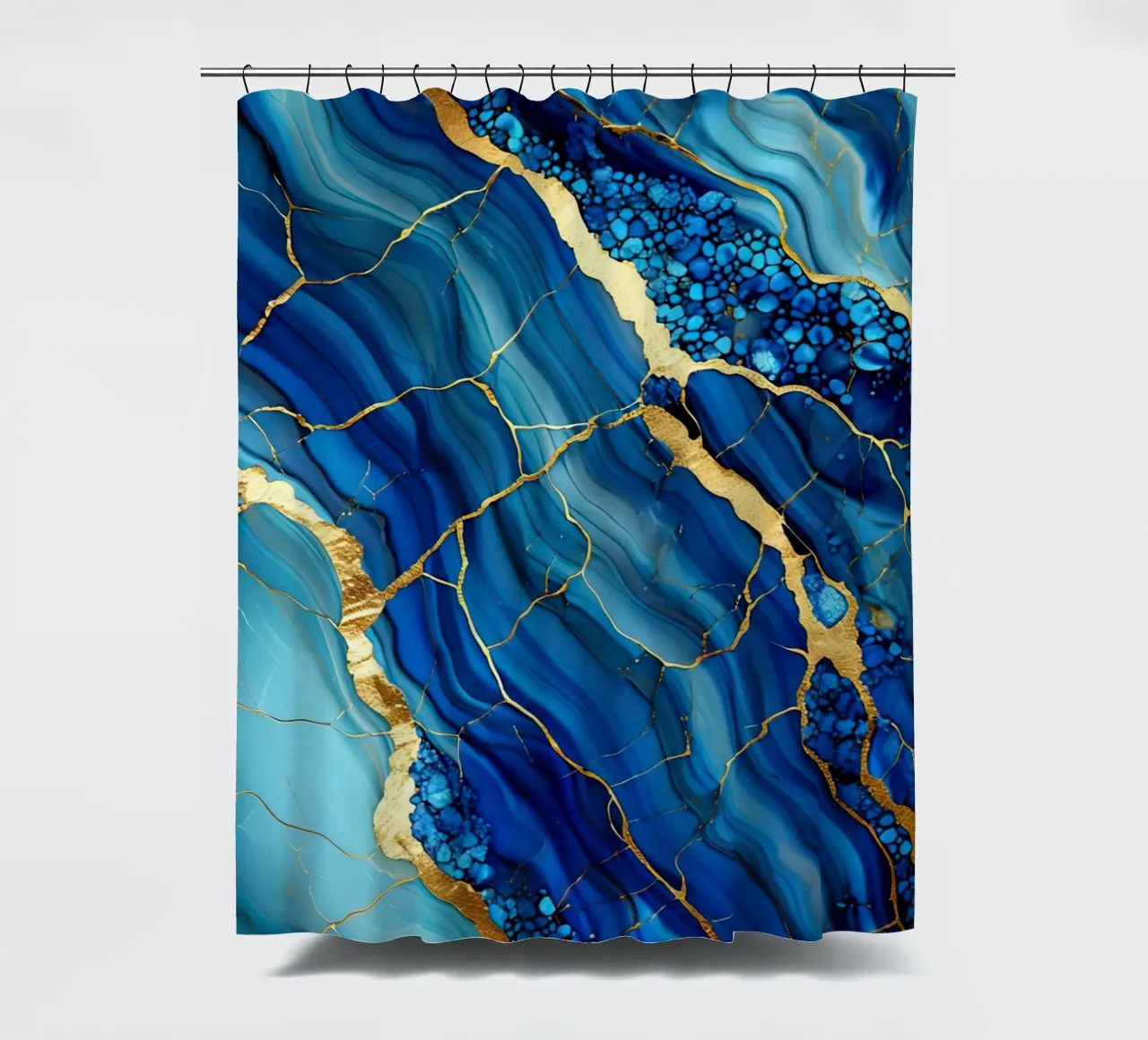 Fluidi di marmo blu tenda da doccia da 🎁 ARTVI-SHOP
