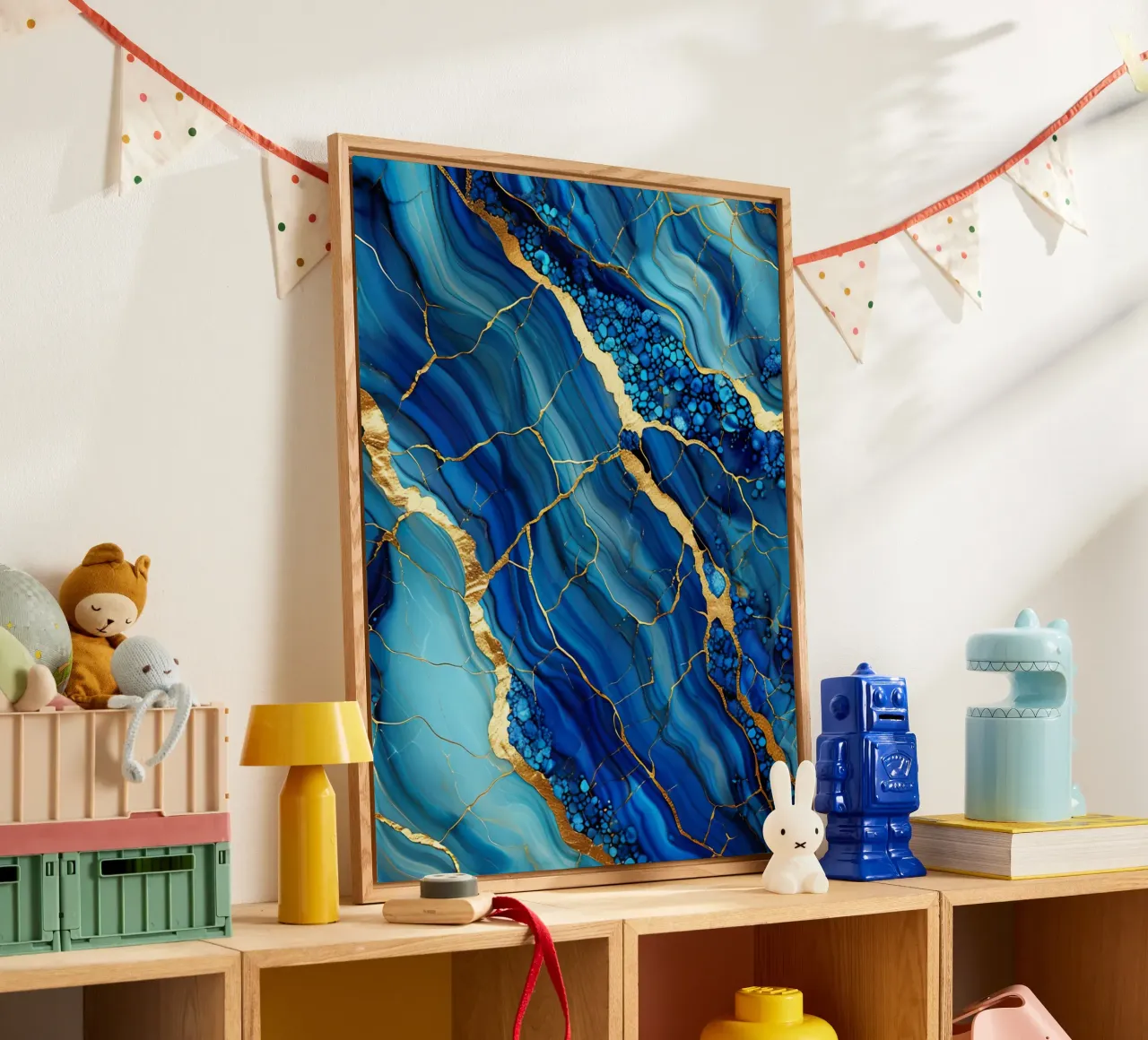 Fluidi di marmo blu plexiglass da 🎁 ARTVI-SHOP