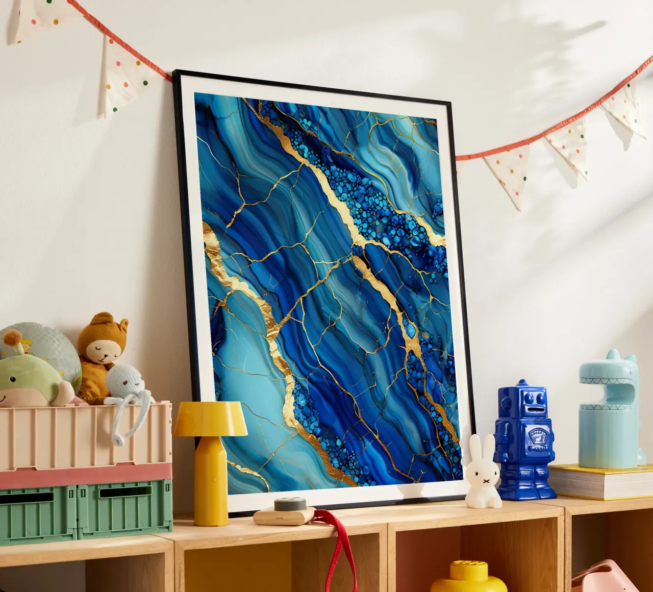 Fluidi di marmo blu carta hahnemühle da 🎁 ARTVI-SHOP