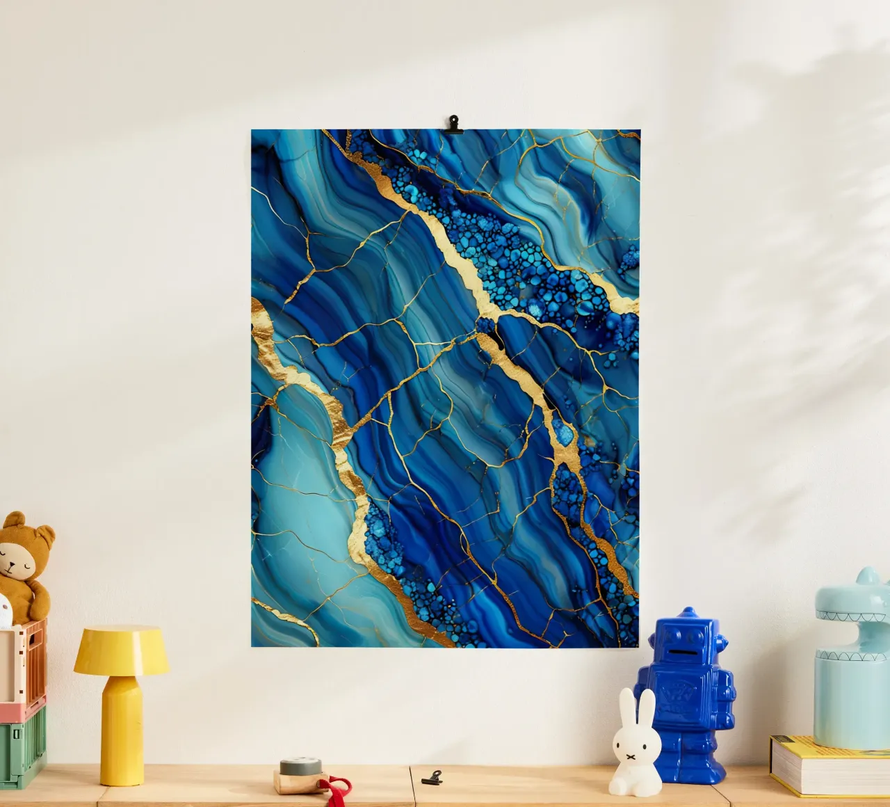 Fluidi di marmo blu carta hahnemühle da 🎁 ARTVI-SHOP