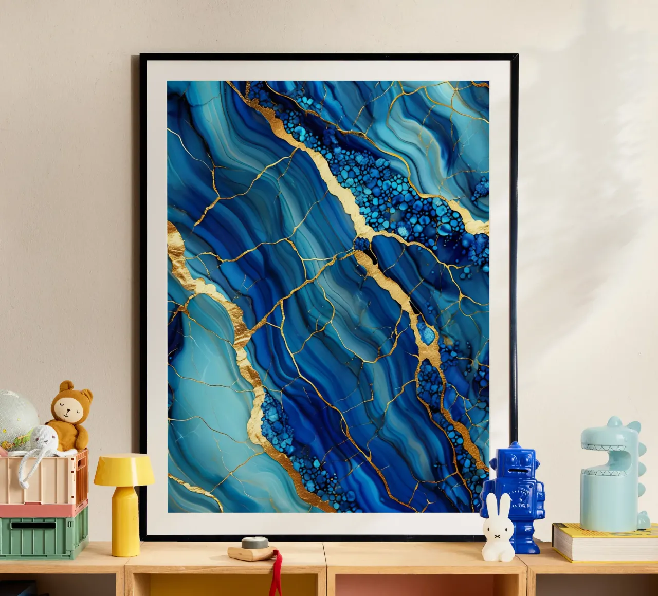 Fluidi di marmo blu carta hahnemühle da 🎁 ARTVI-SHOP