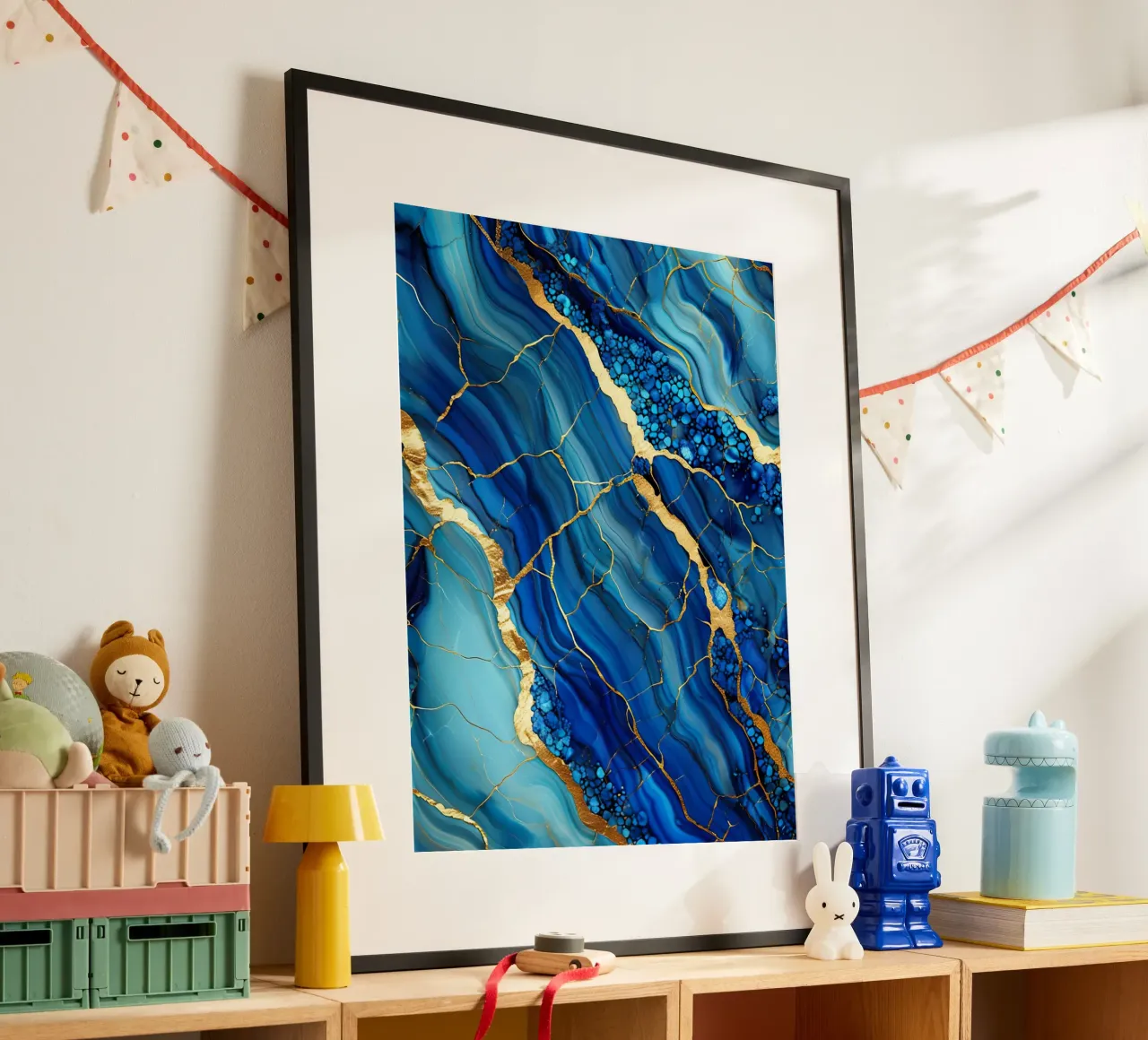 Fluidi di marmo blu carta hahnemühle da 🎁 ARTVI-SHOP