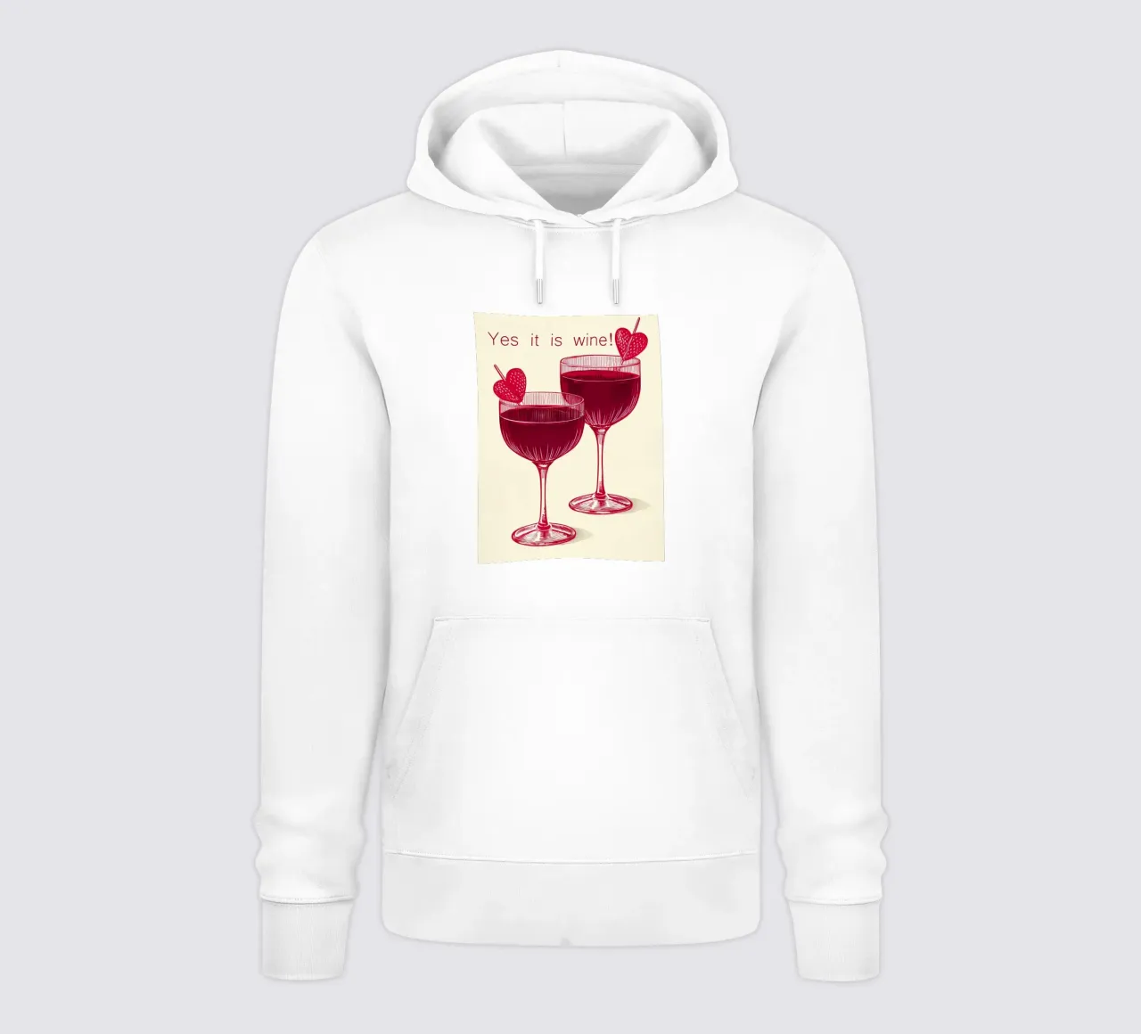 sì, è vino felpa con cappuccio da ARTVI-SHOP
