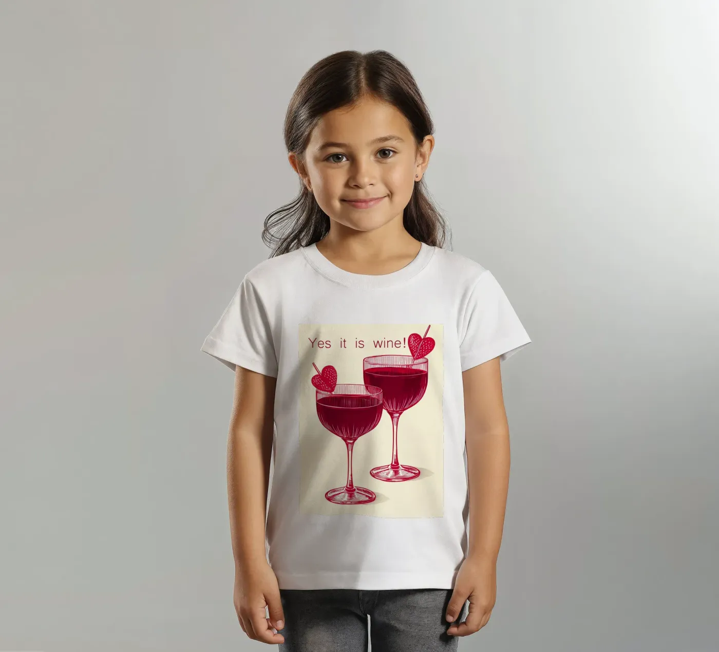 sì, è vino t-shirt bambini da 🎁 NOBELART