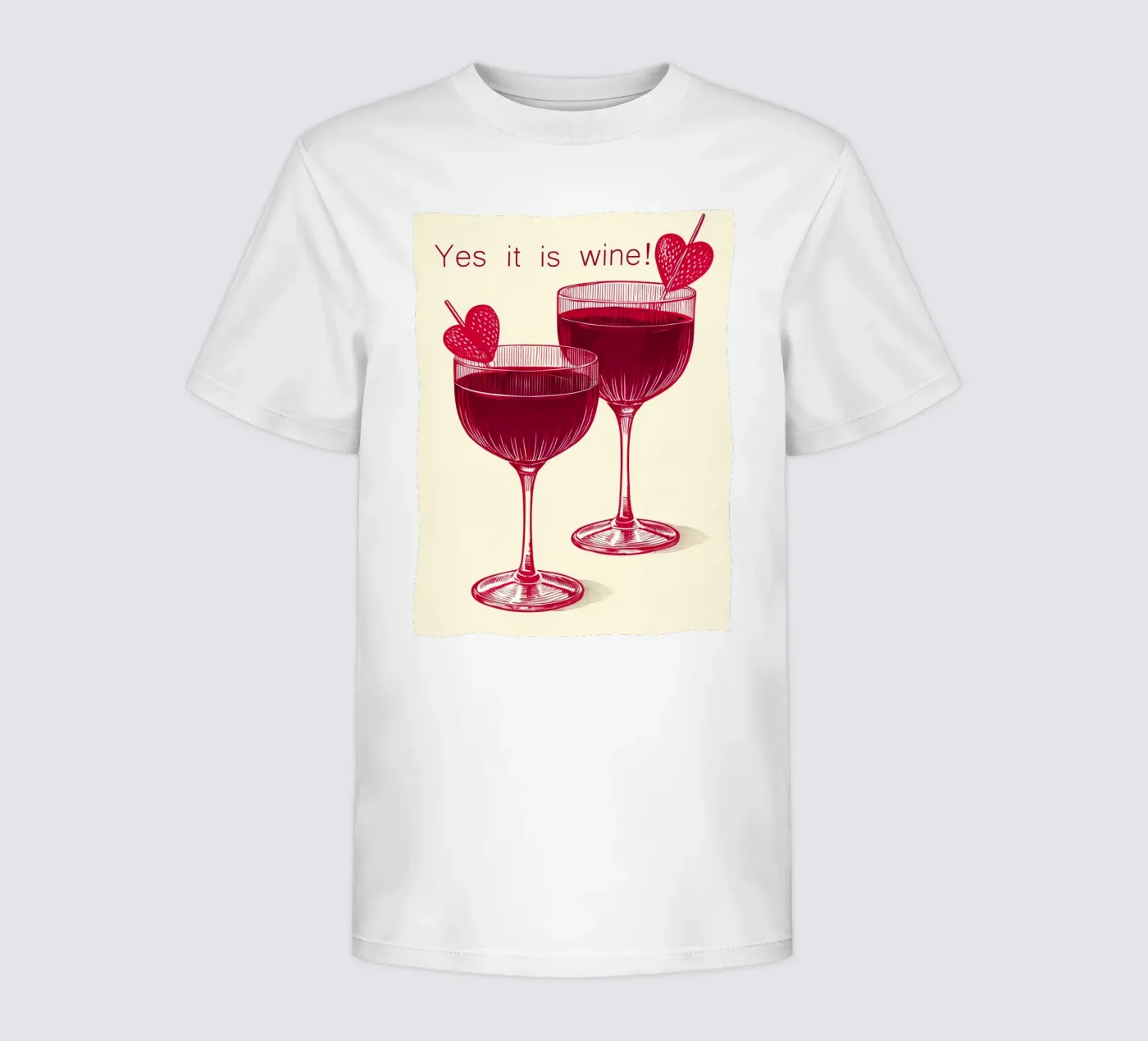 sì, è vino t-shirt bambini da 🎁 NOBELART
