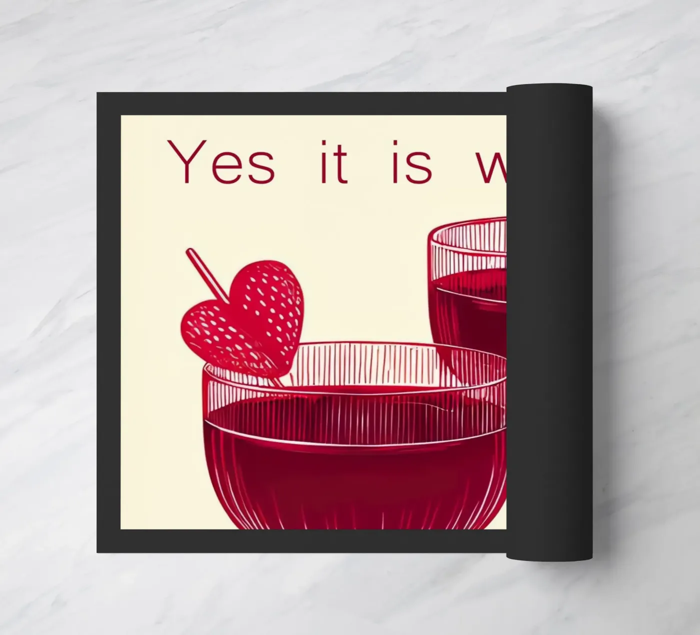 yes it is wine doormat by 🎁 NOBELART