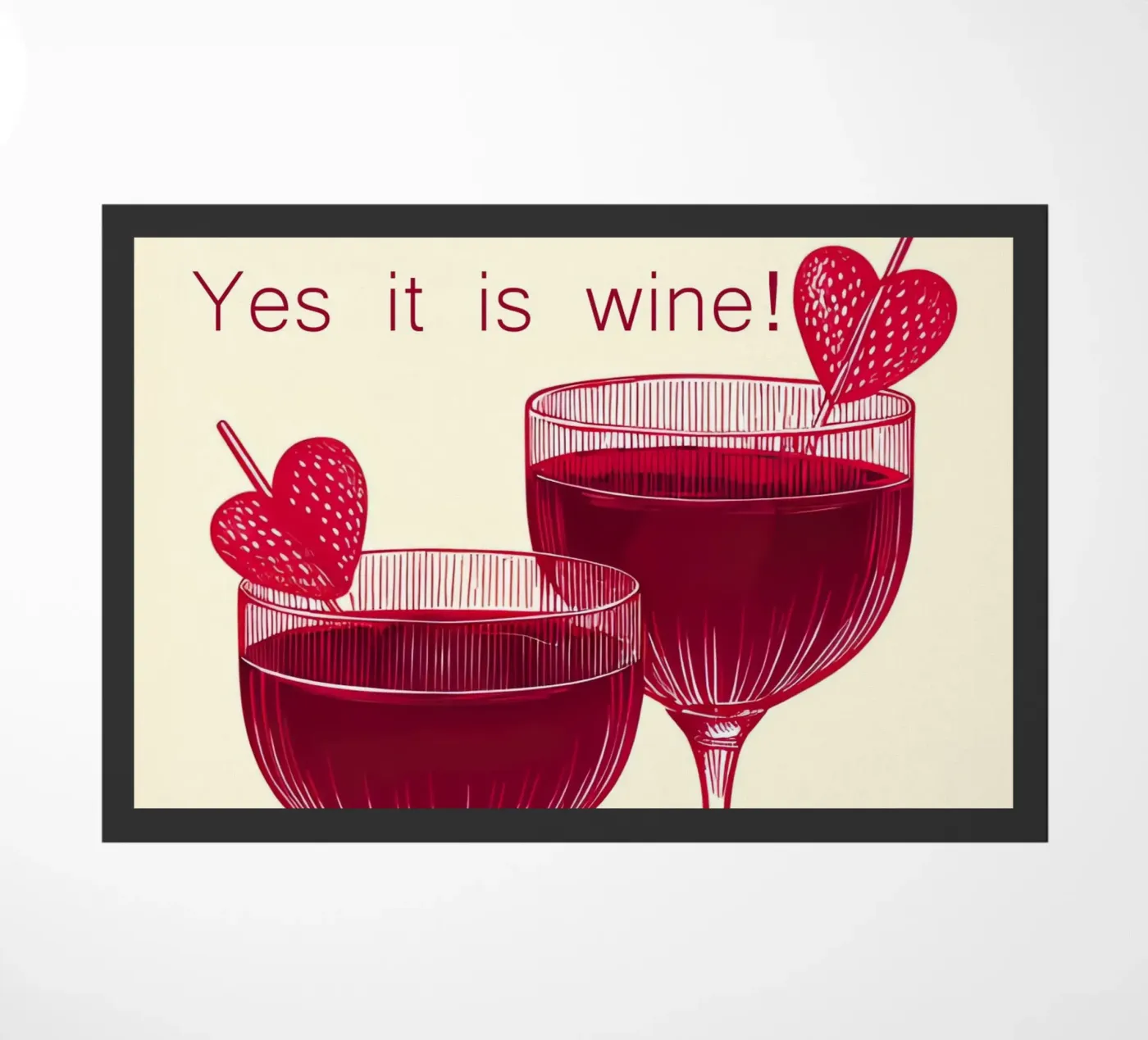 yes it is wine doormat by 🎁 NOBELART