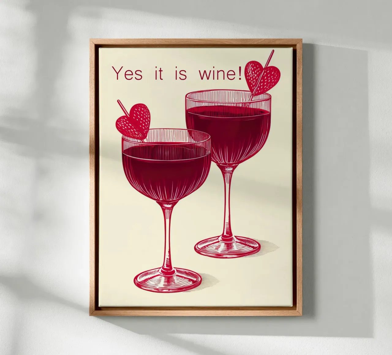 yes it is wine canvas with Floater frame by 🎁 ARTVI-SHOP