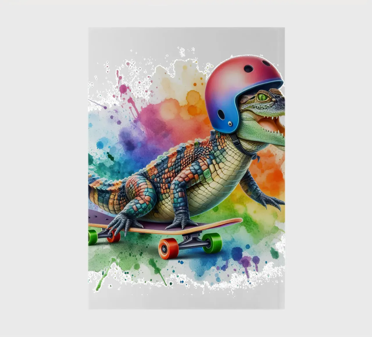Skating Crocodile notebook by 🎁 ARTVI-SHOP