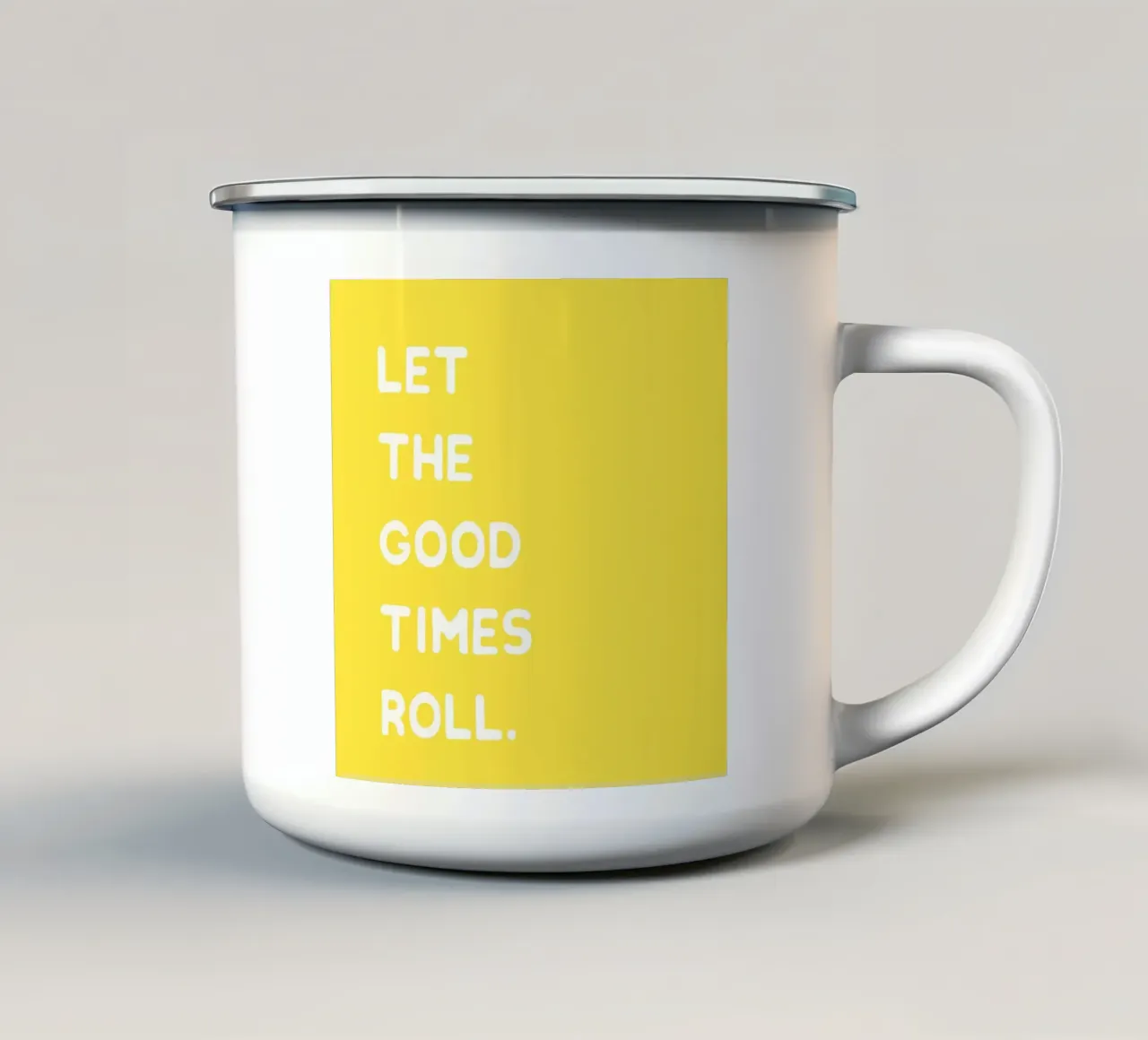 Let the good times roll. tazza in smalto da Ohkimiko
