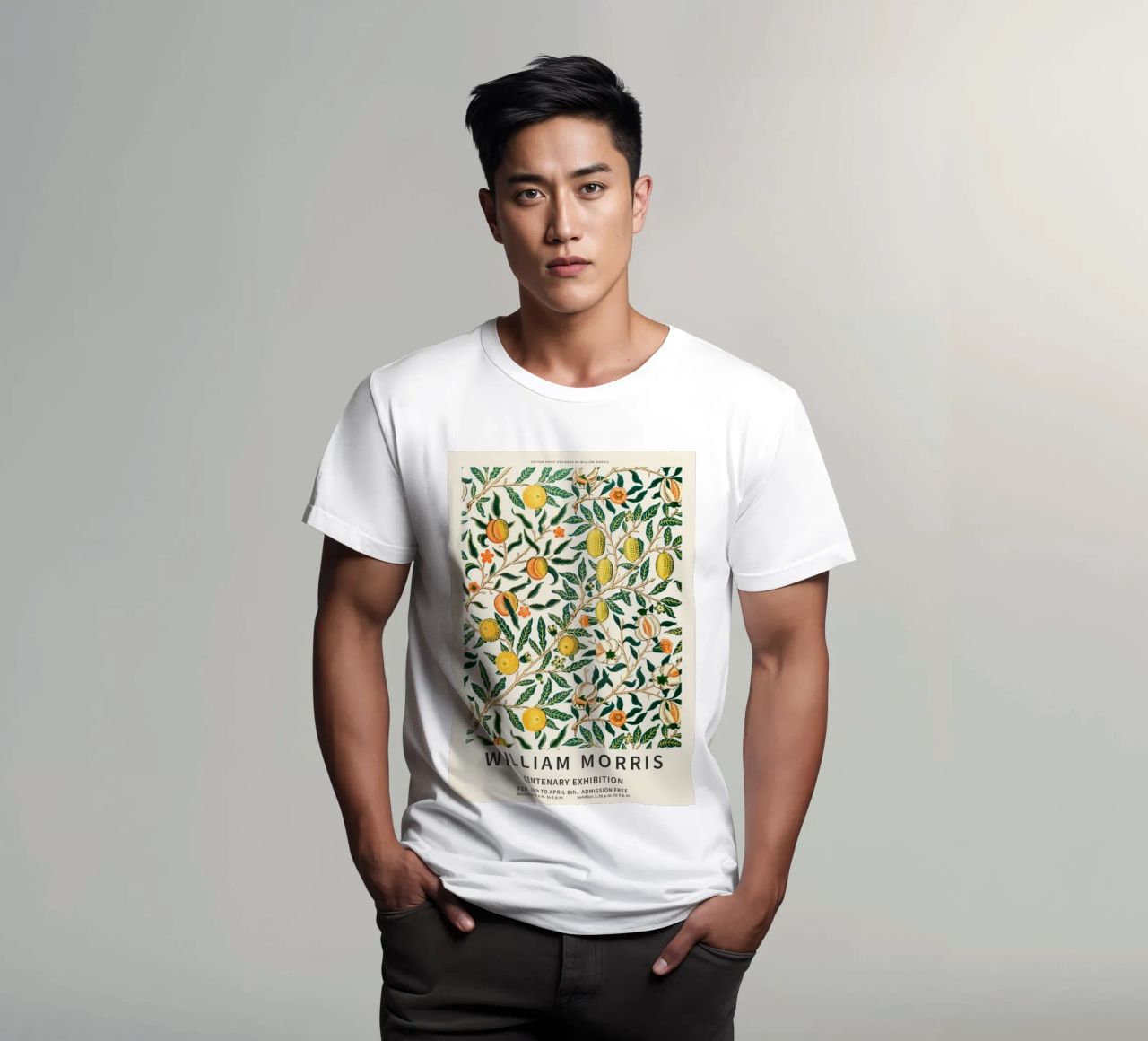 william morris-tree wit fruit t-shirt de Art Crew Kbm
