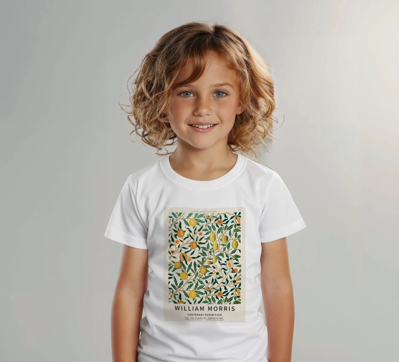 william morris-tree wit fruit t-shirt enfant de Art Crew Kbm